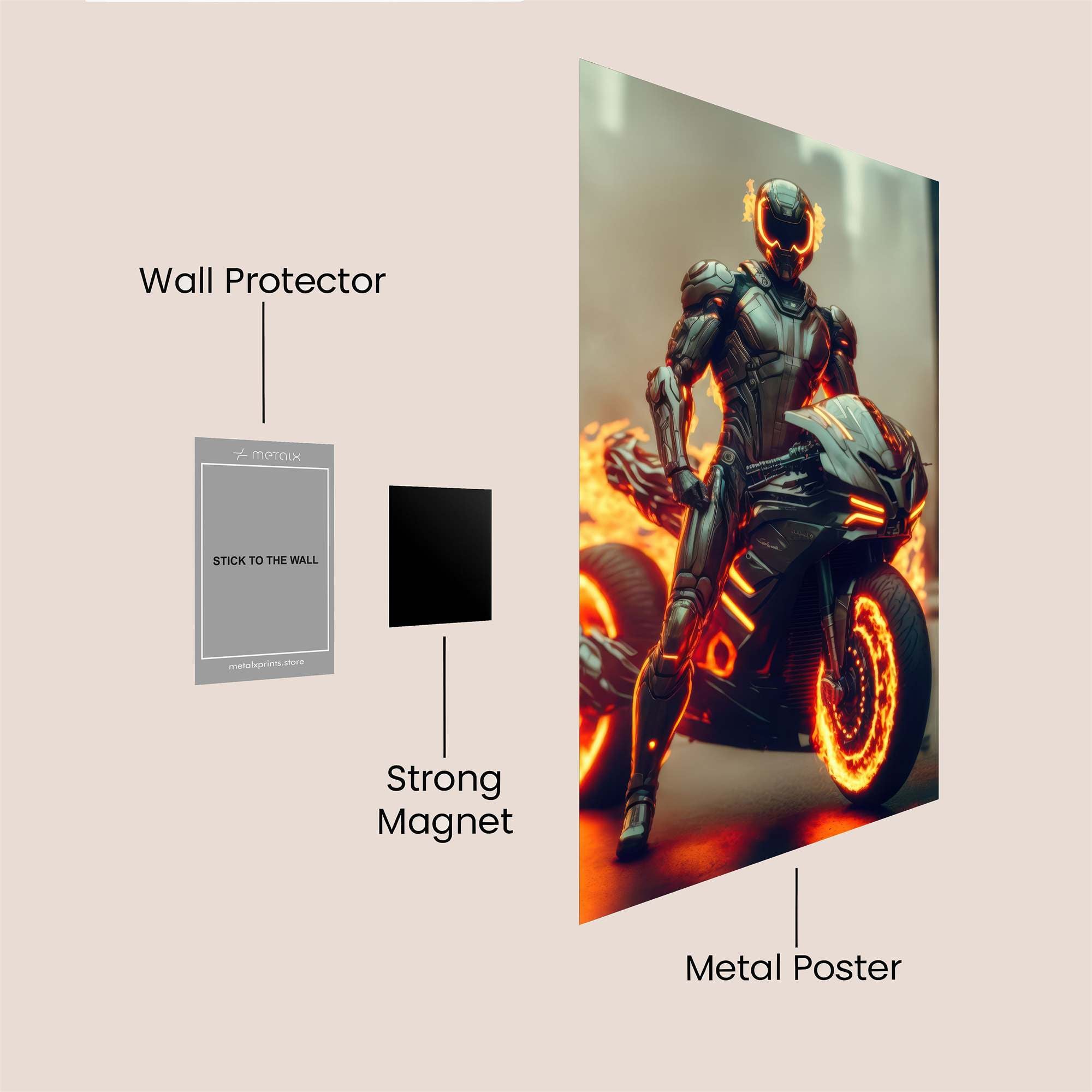 FireRider Safe Wall Magnetic / M