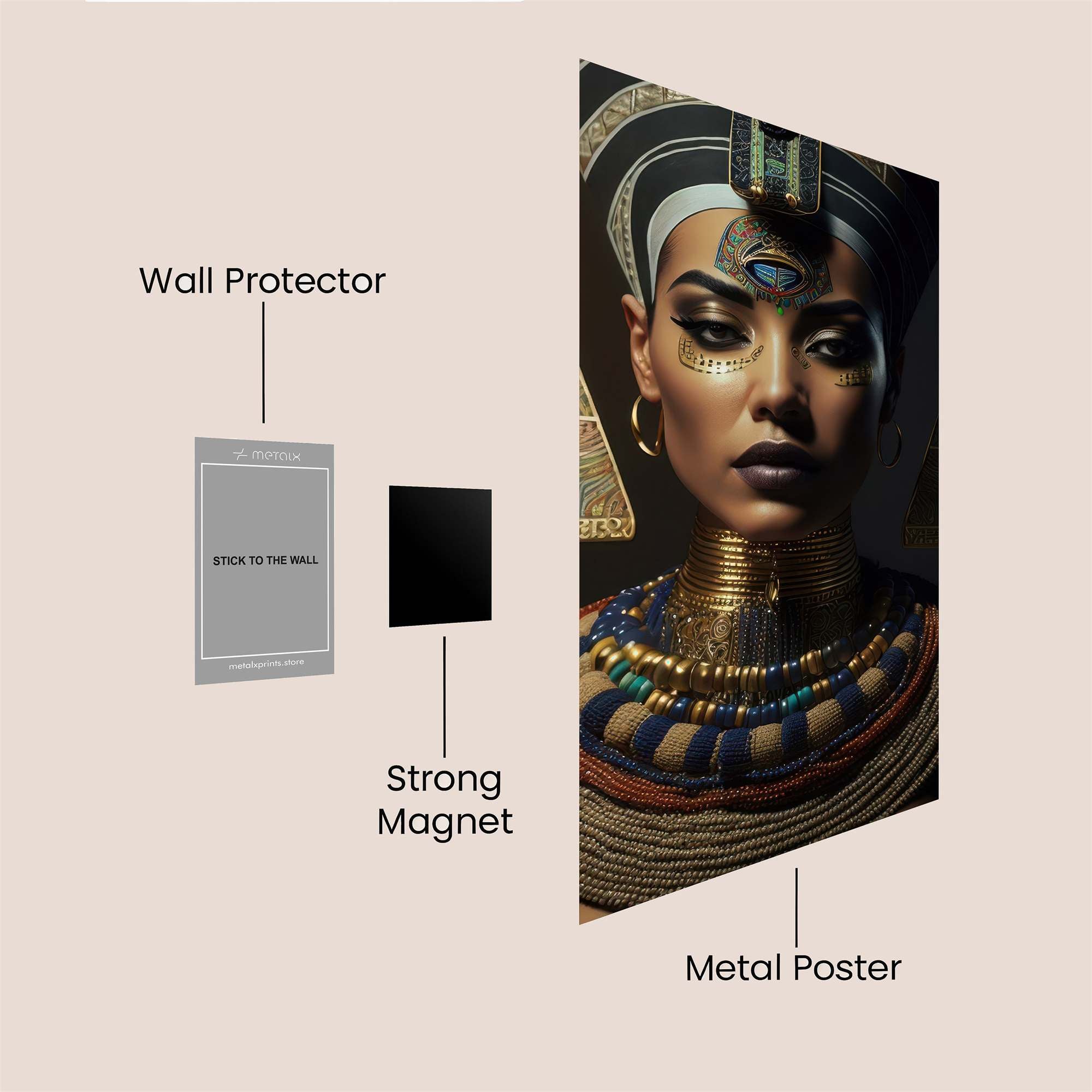 Nefertiti Enigmatic Safe Wall Magnetic / M