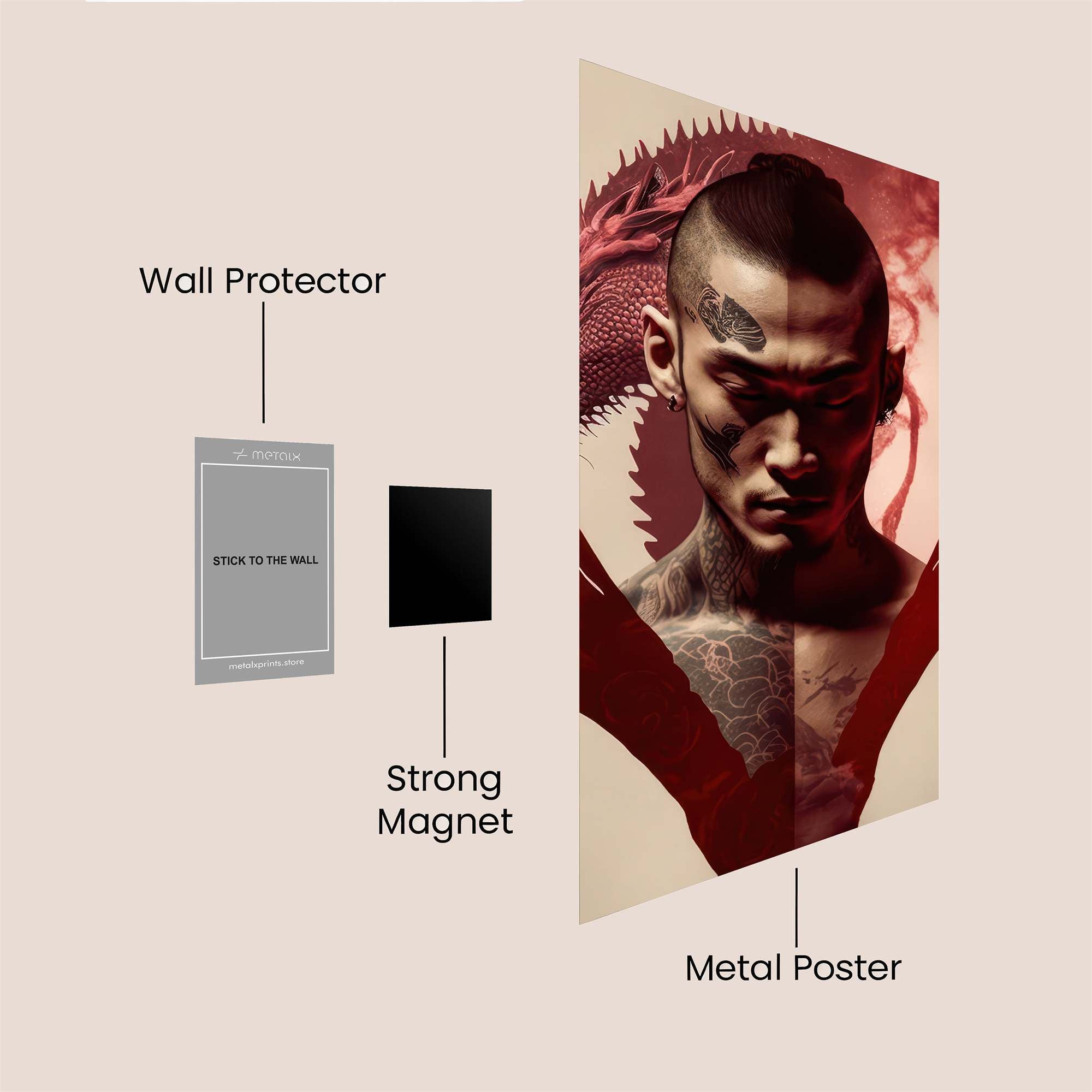 Dragon Fury Safe Wall Magnetic / M