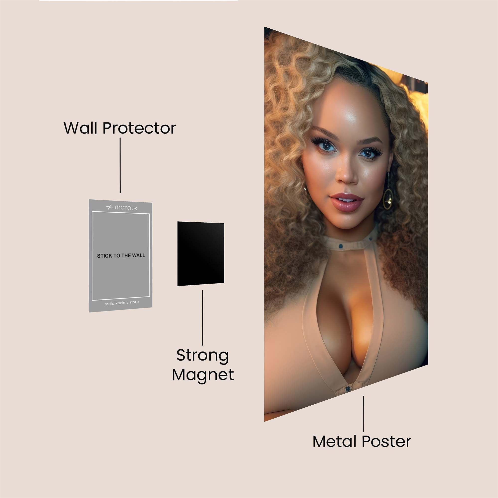 Sultry Elegance Safe Wall Magnetic / M