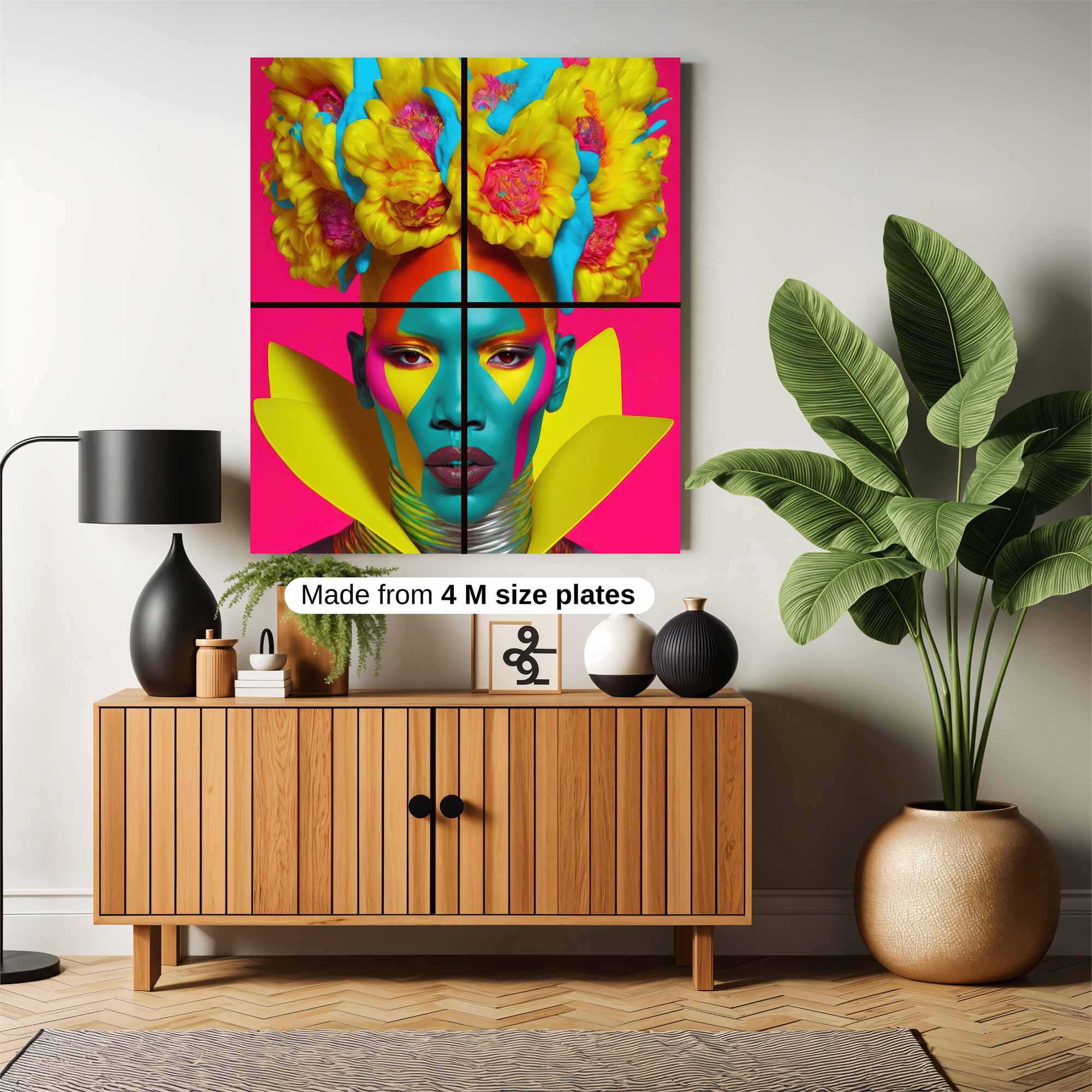 Flower Power Safe Wall Magnetic / M