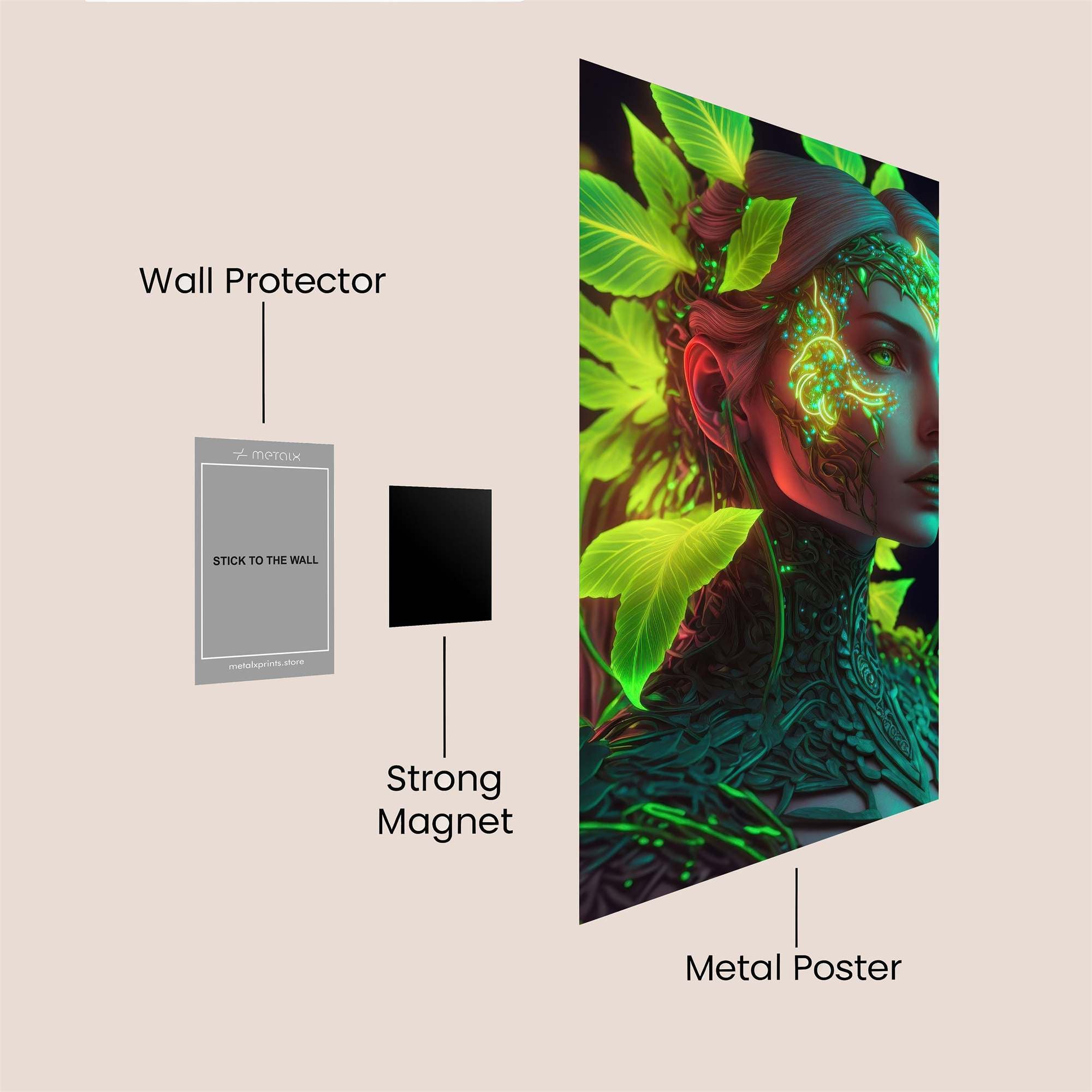 Leaf Enchantress Safe Wall Magnetic / M