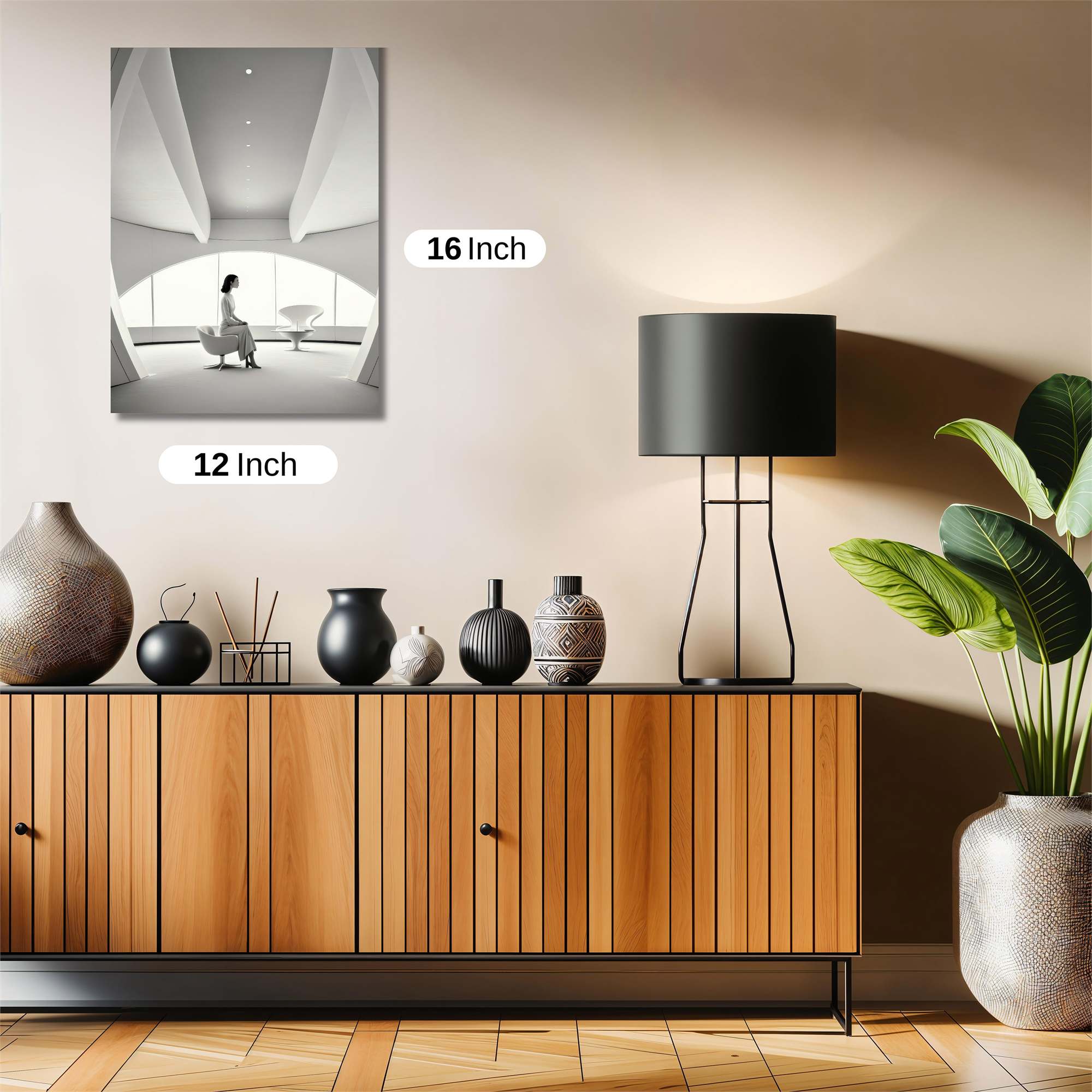 Futuristic Calm Safe Wall Magnetic / M