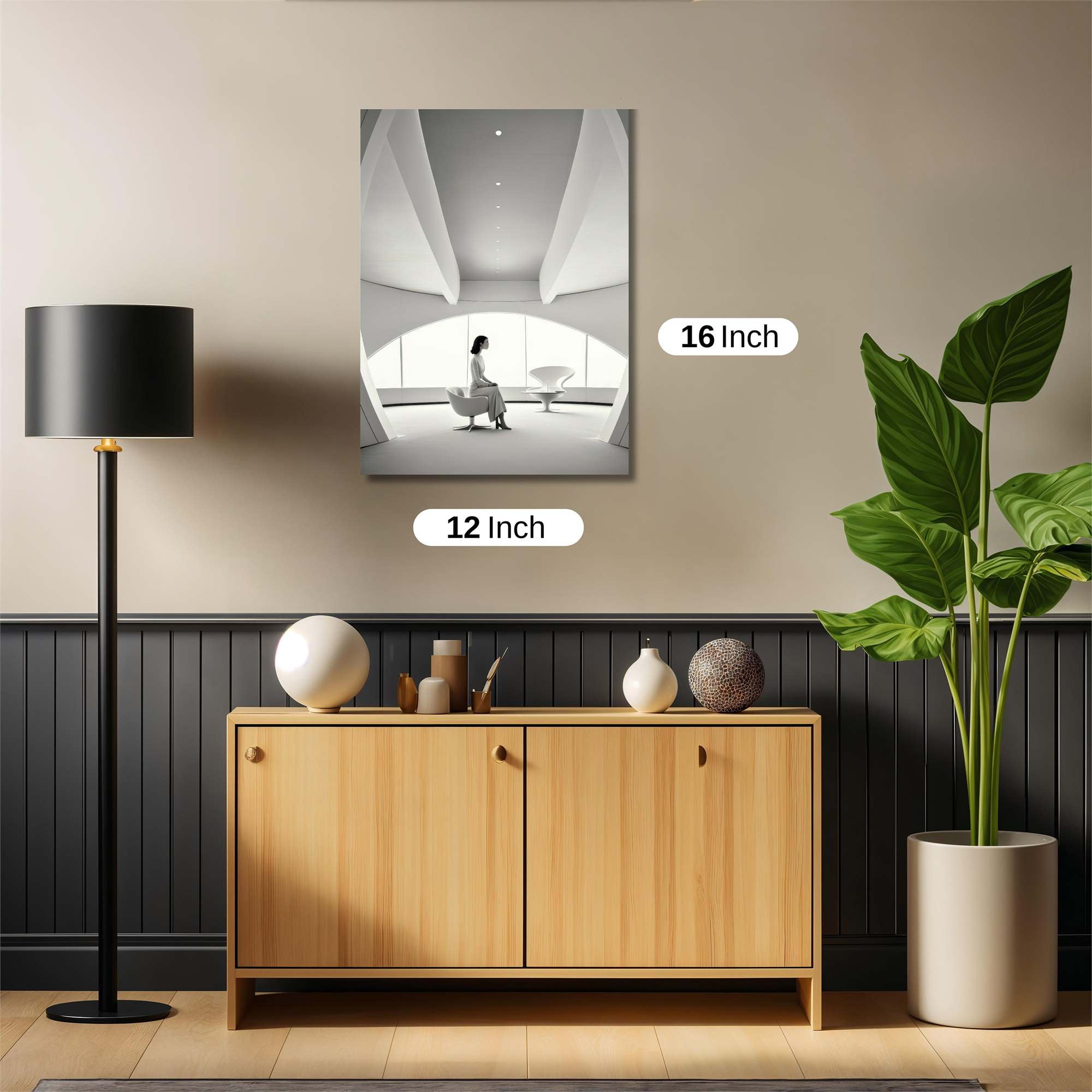 Futuristic Calm Safe Wall Magnetic / M