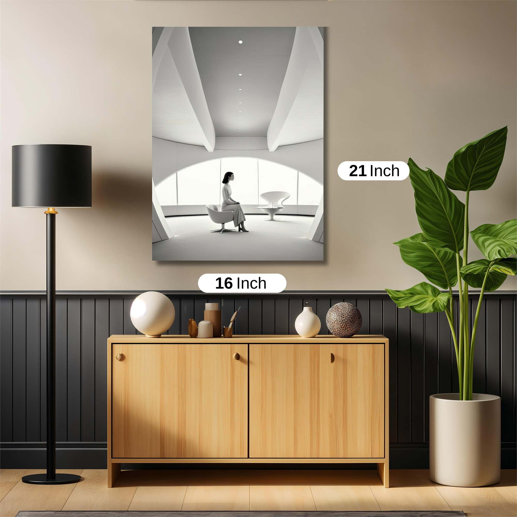 Futuristic Calm Safe Wall Magnetic / M