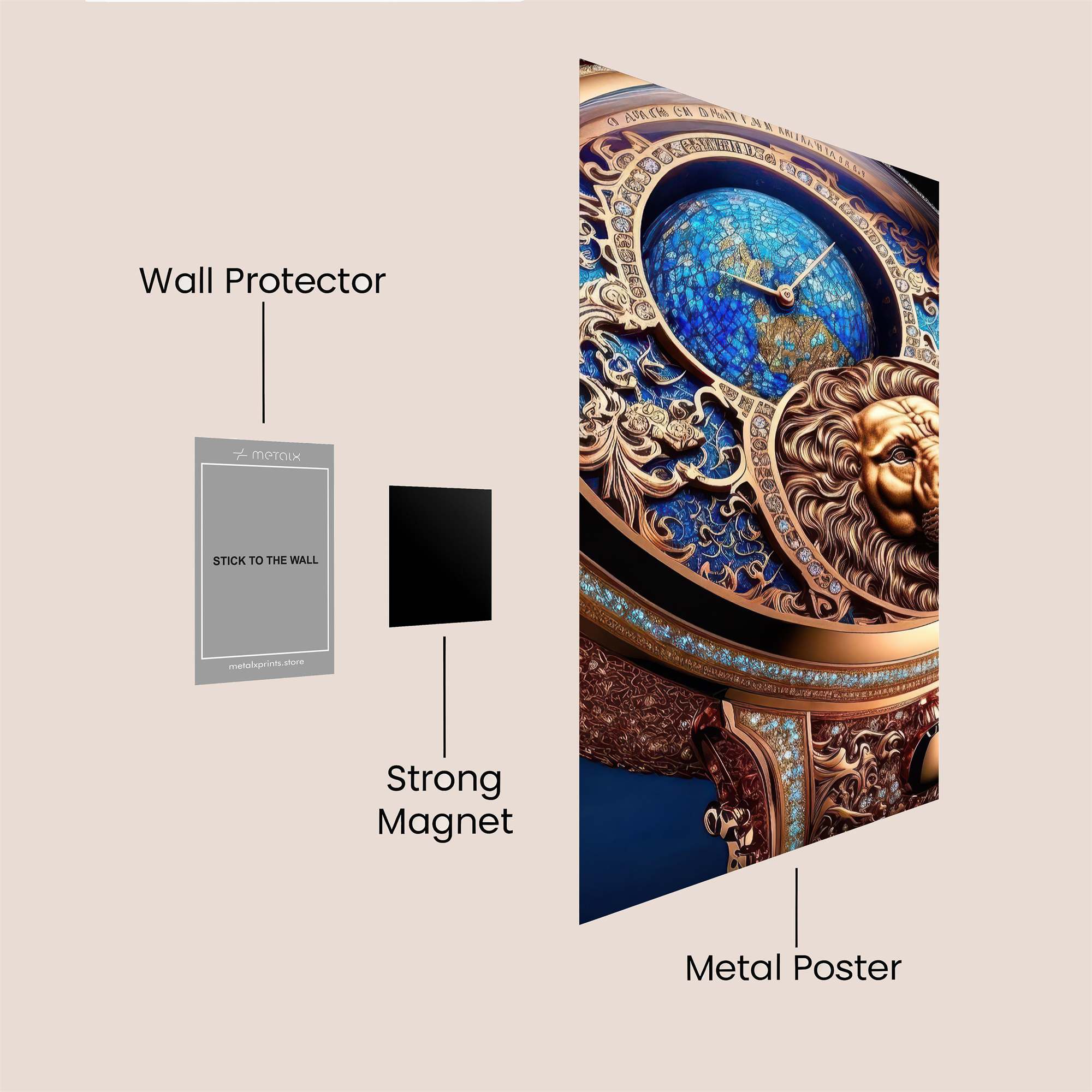 Lion Majesty Safe Wall Magnetic / M