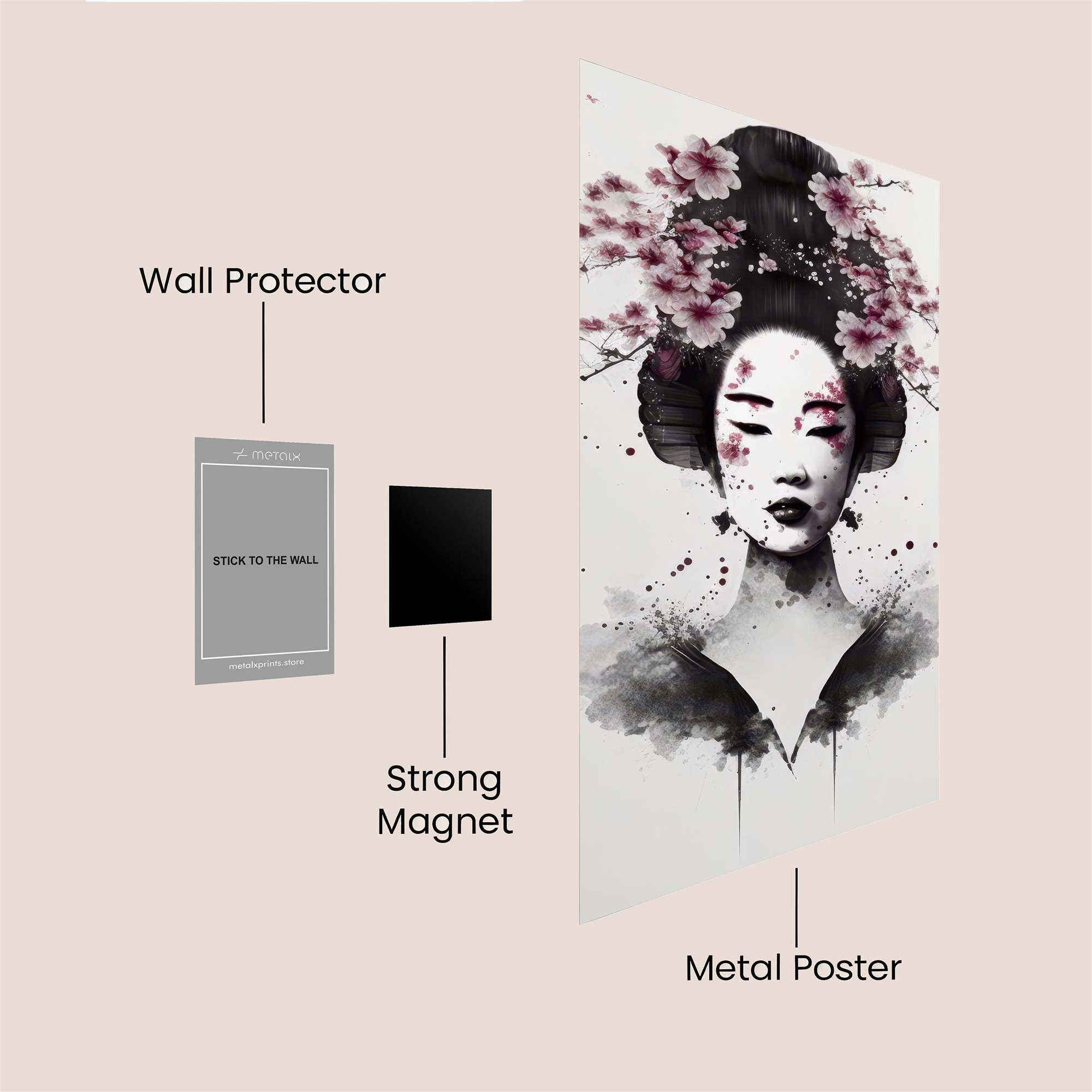 Geisha Serenity Safe Wall Magnetic / M