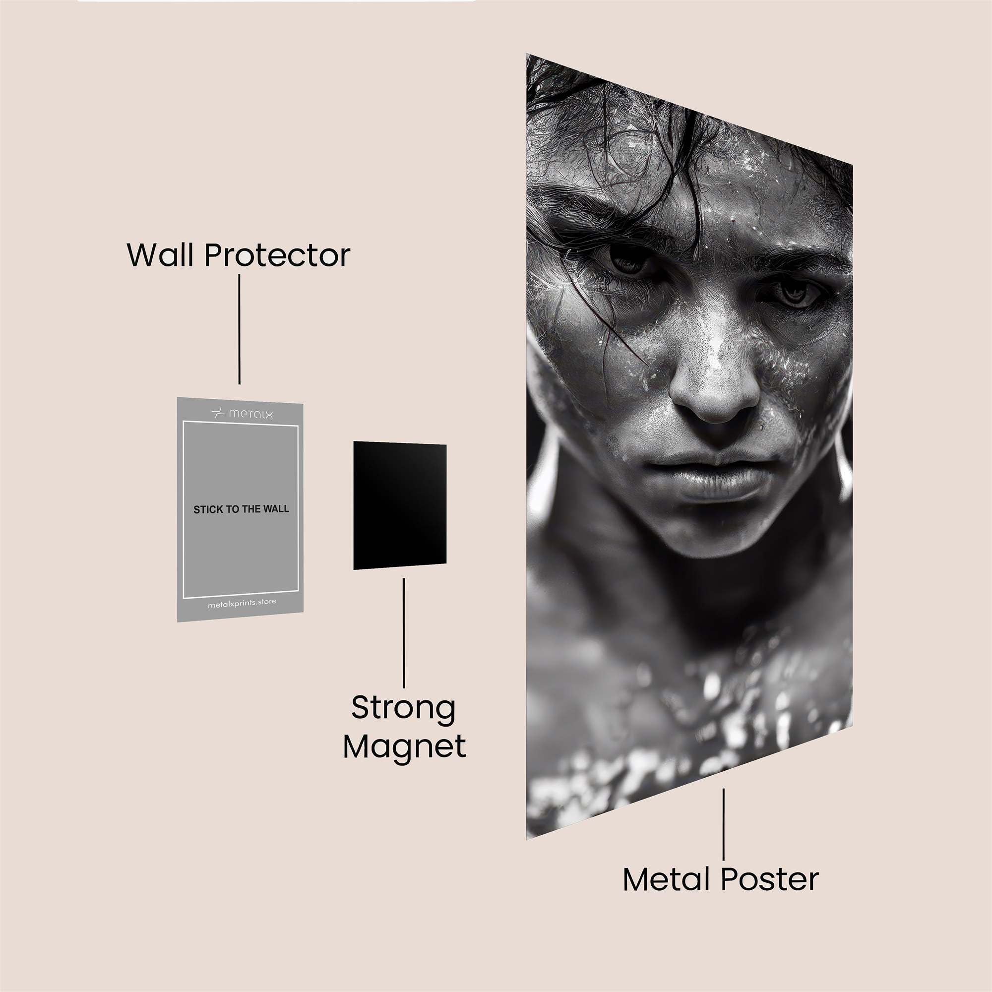 Warrior Resolute Safe Wall Magnetic / M