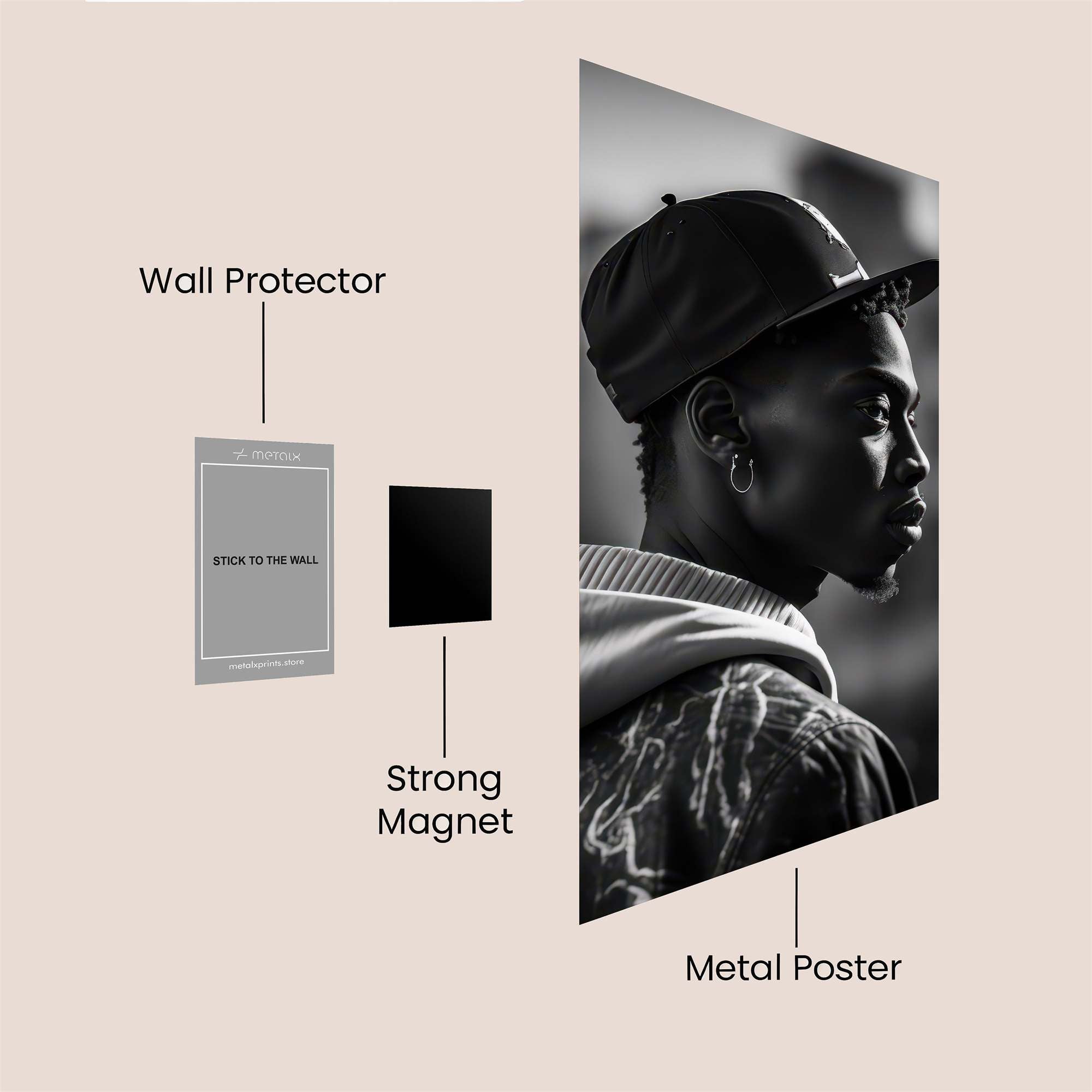 Urban Solitude Safe Wall Magnetic / M