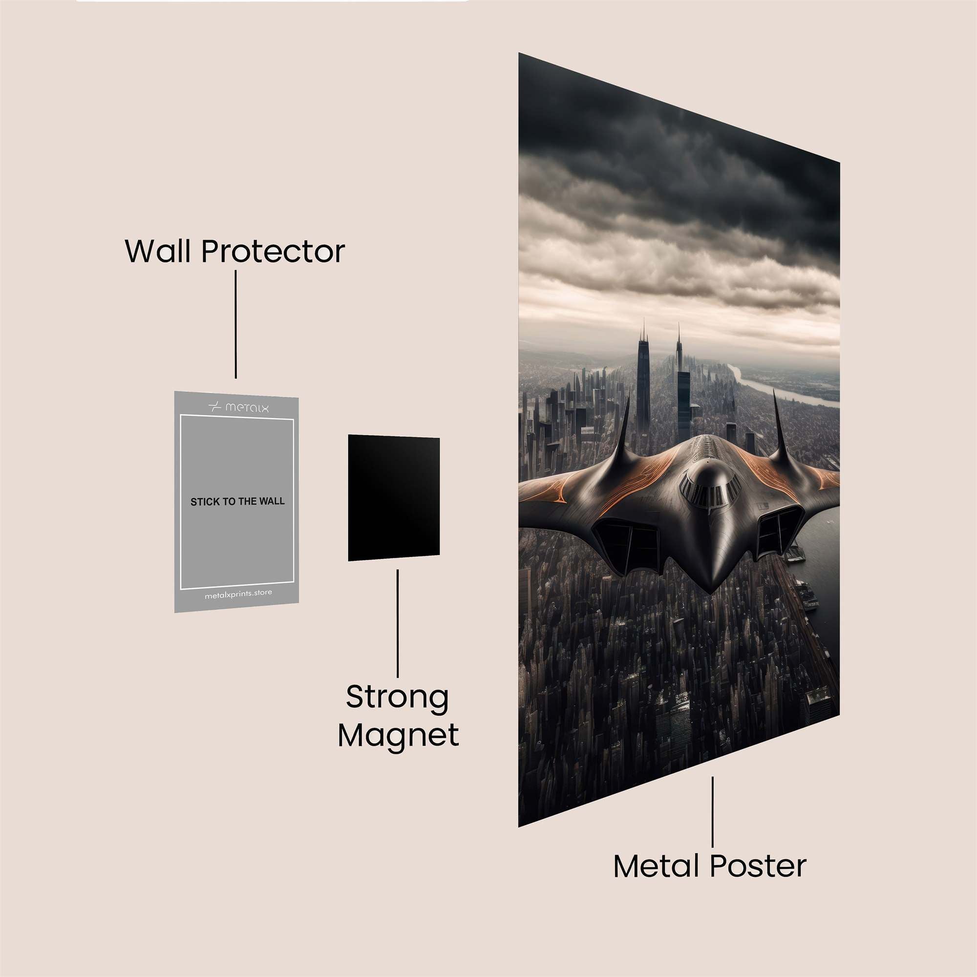 SkyPhantom Safe Wall Magnetic / M