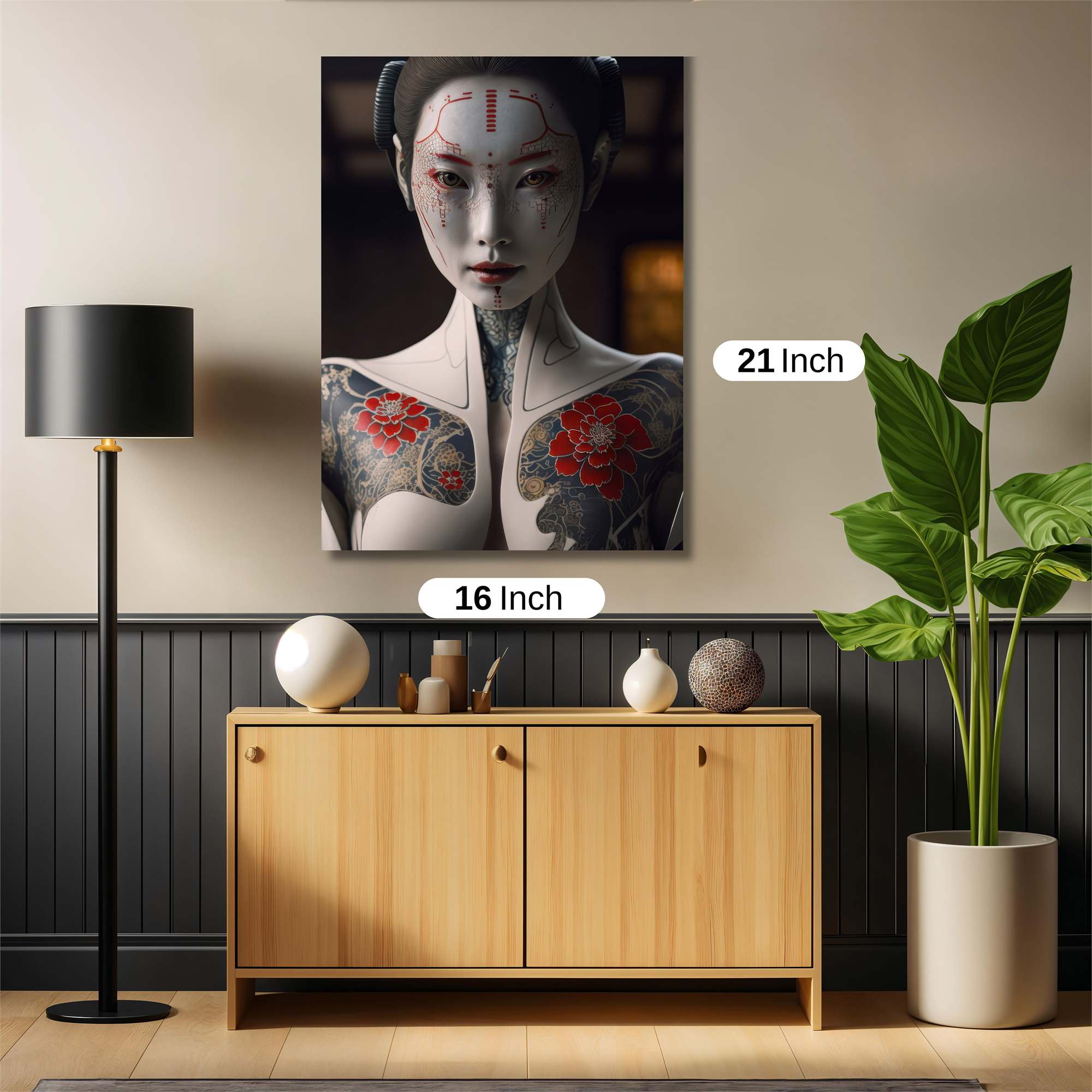Geisha Futuristic Safe Wall Magnetic / M