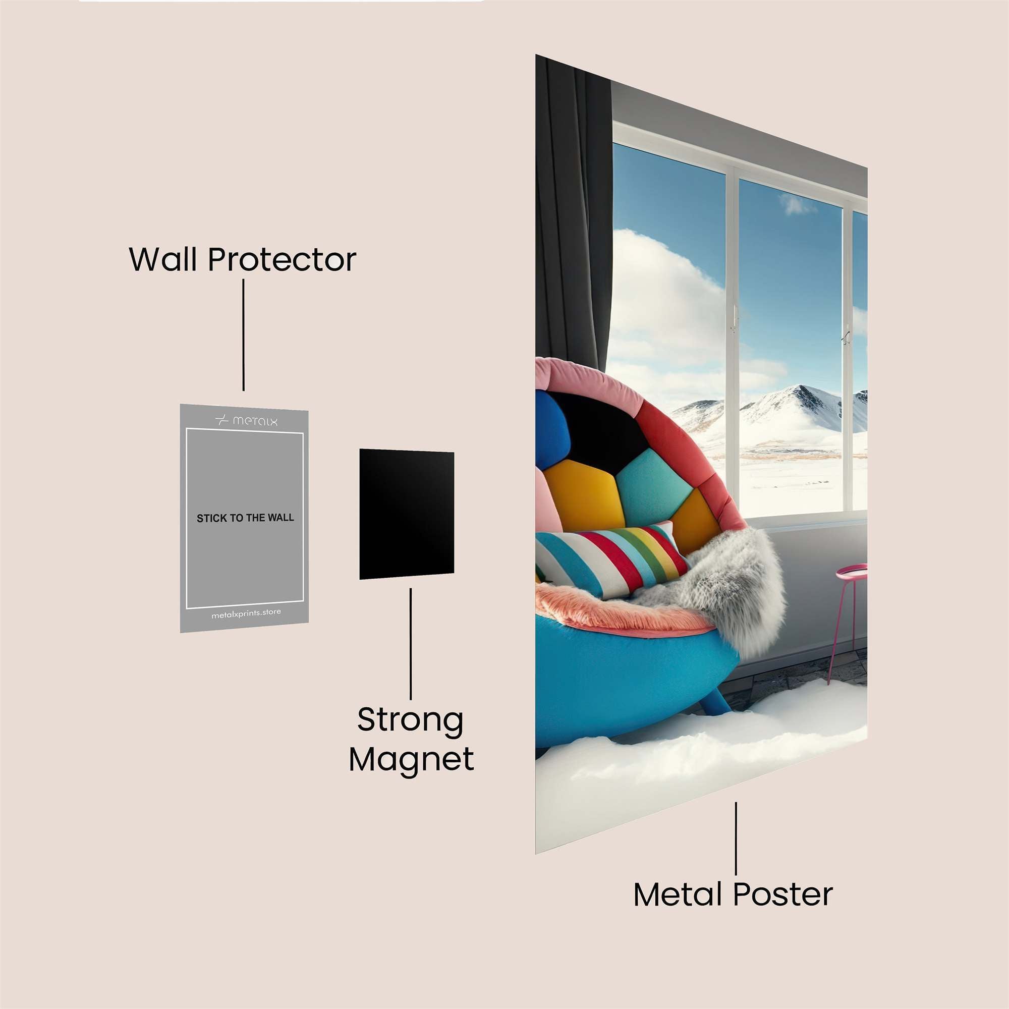Mountain Serenity Safe Wall Magnetic / M