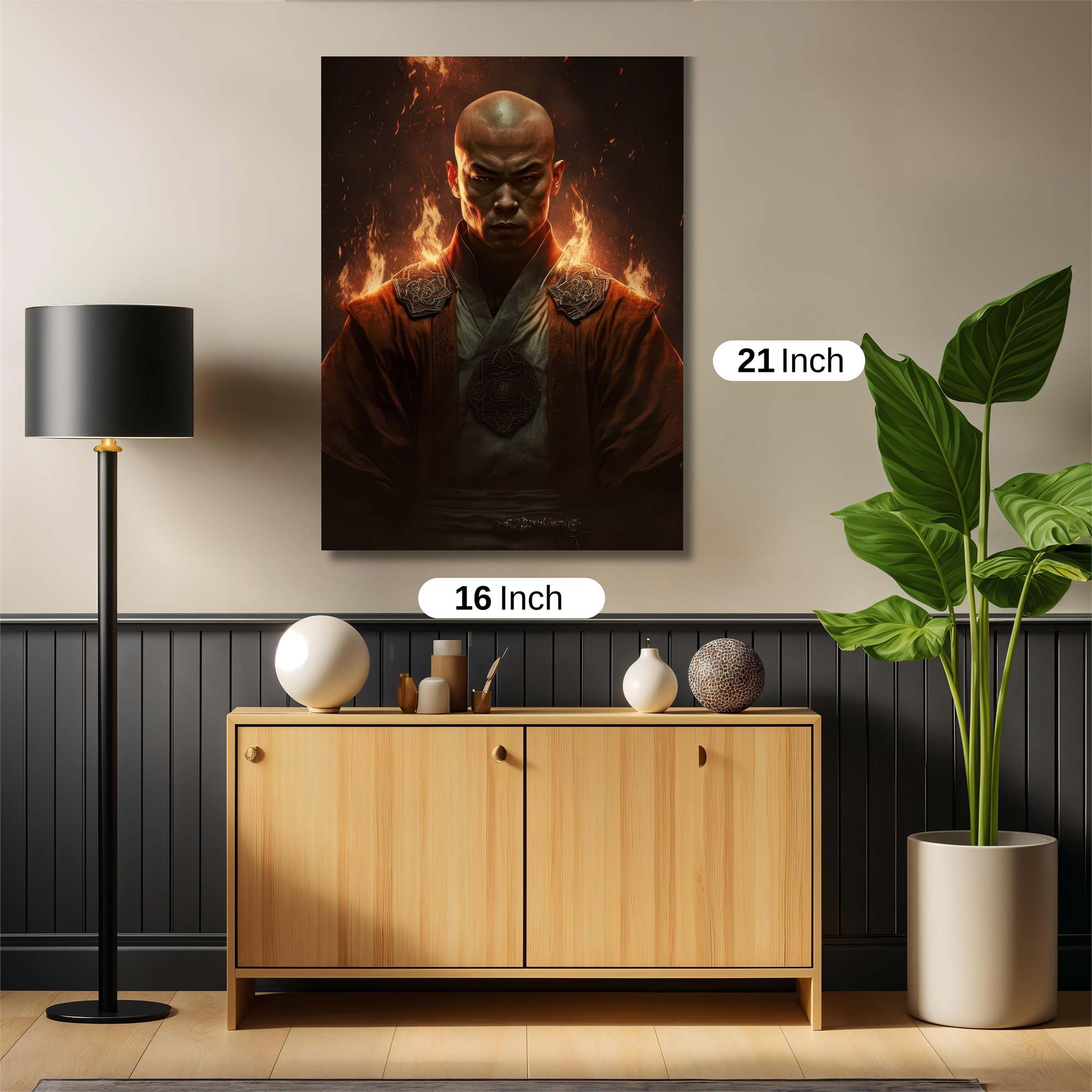 Monk Ablaze Safe Wall Magnetic / M
