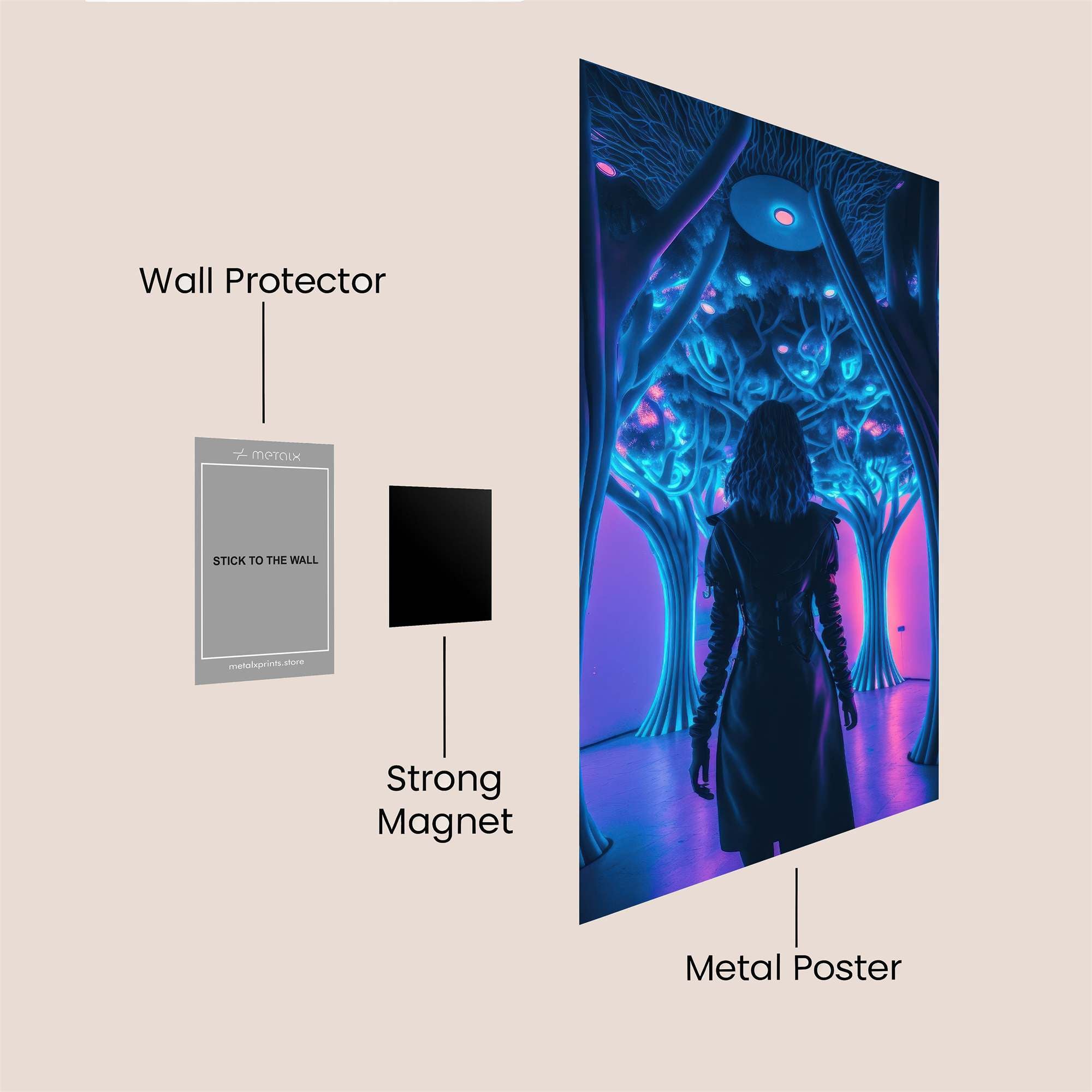 Neon Enigma Safe Wall Magnetic / M