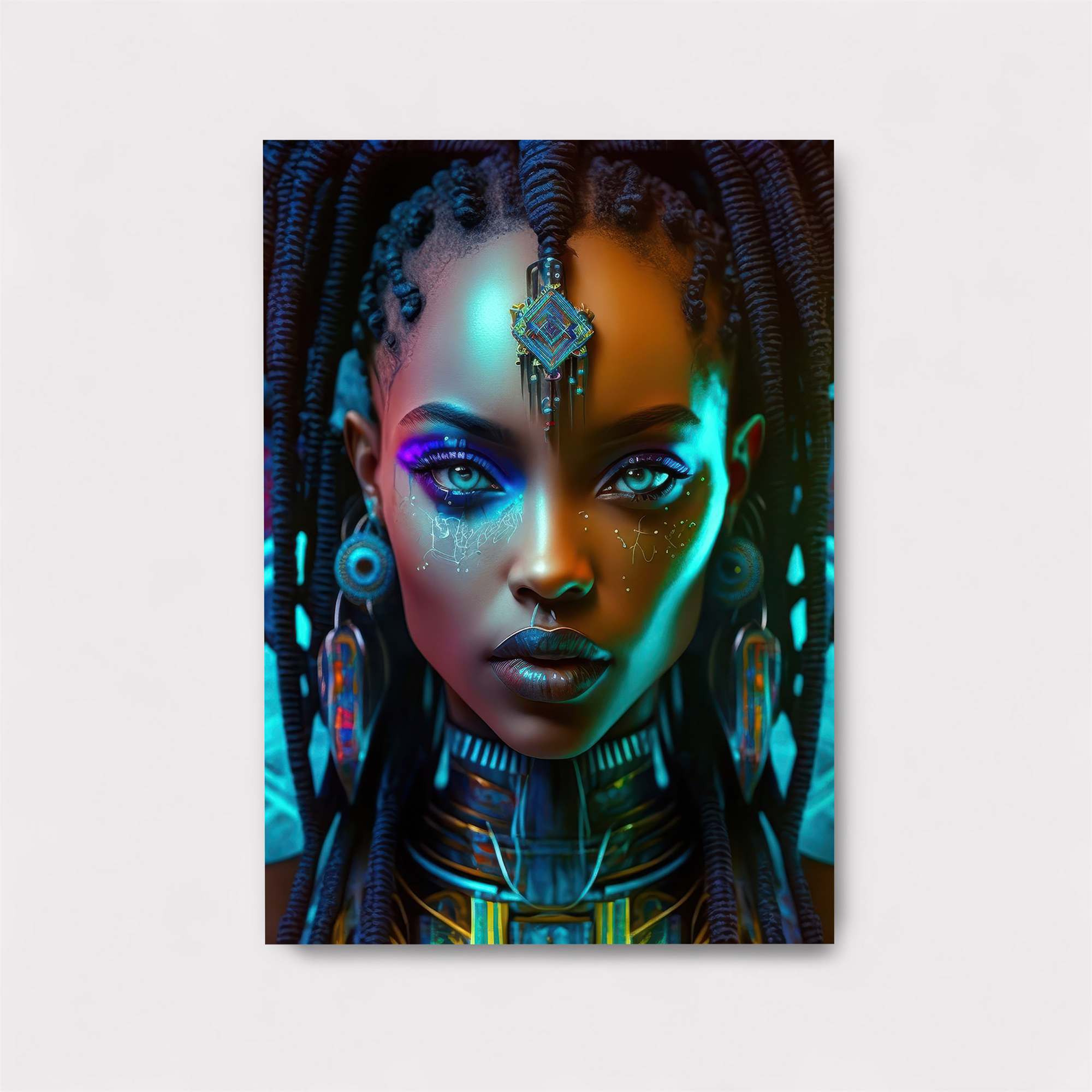 Afrofuturist Radiance Safe Wall Magnetic / M