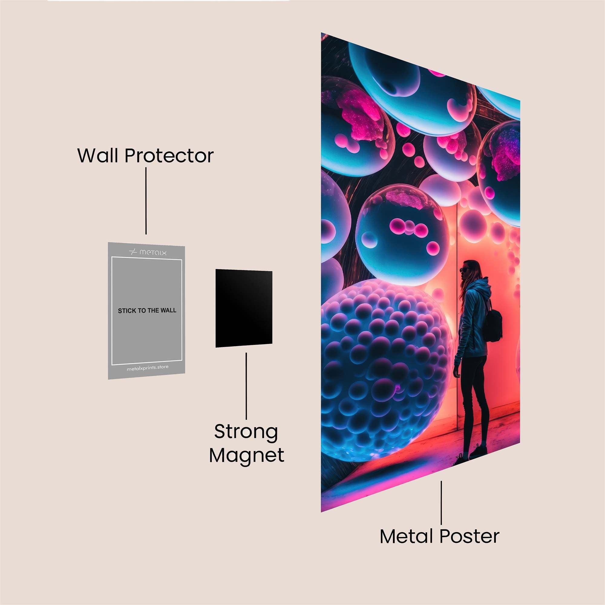 BubbleDream Safe Wall Magnetic / M