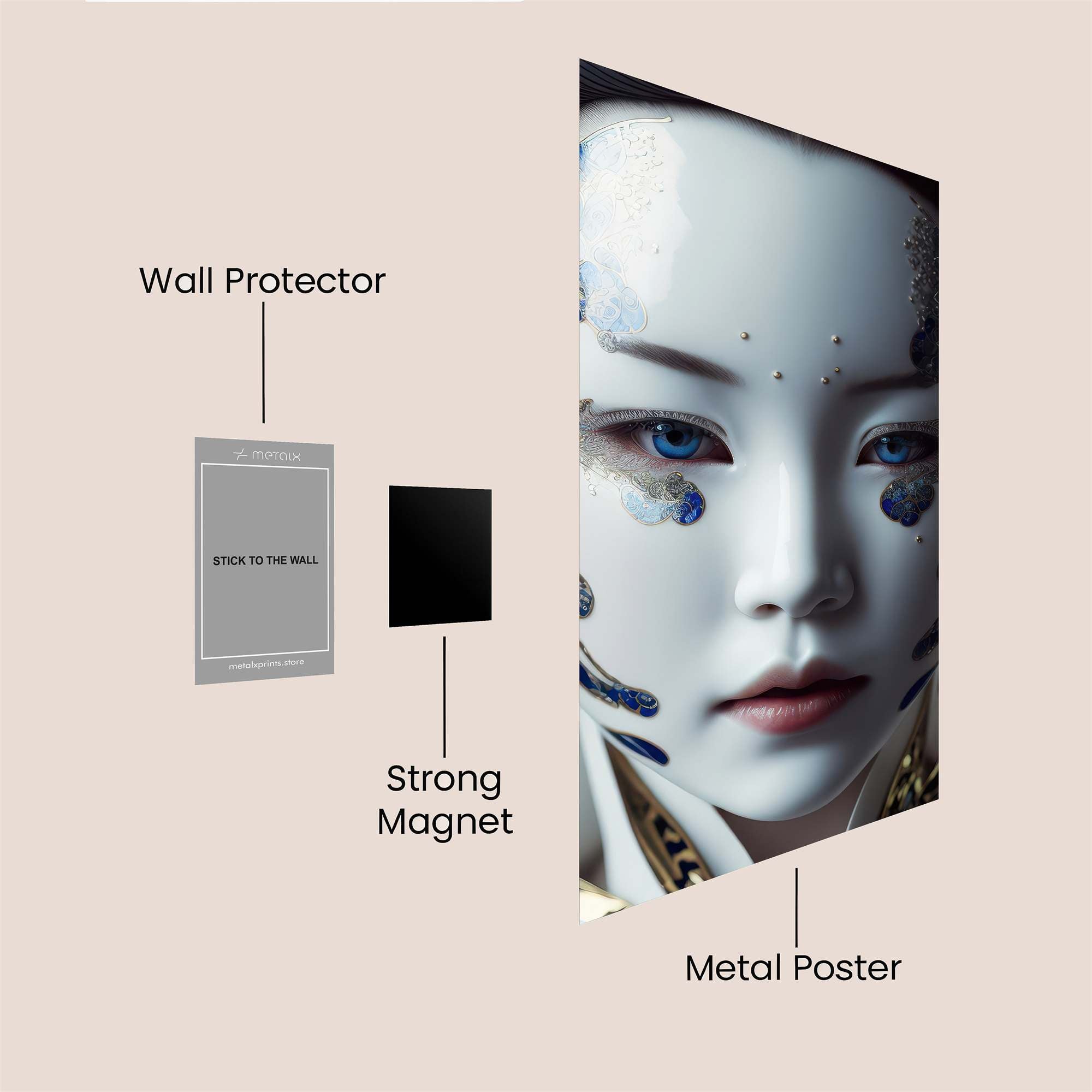 Geisha Enigma Safe Wall Magnetic / M