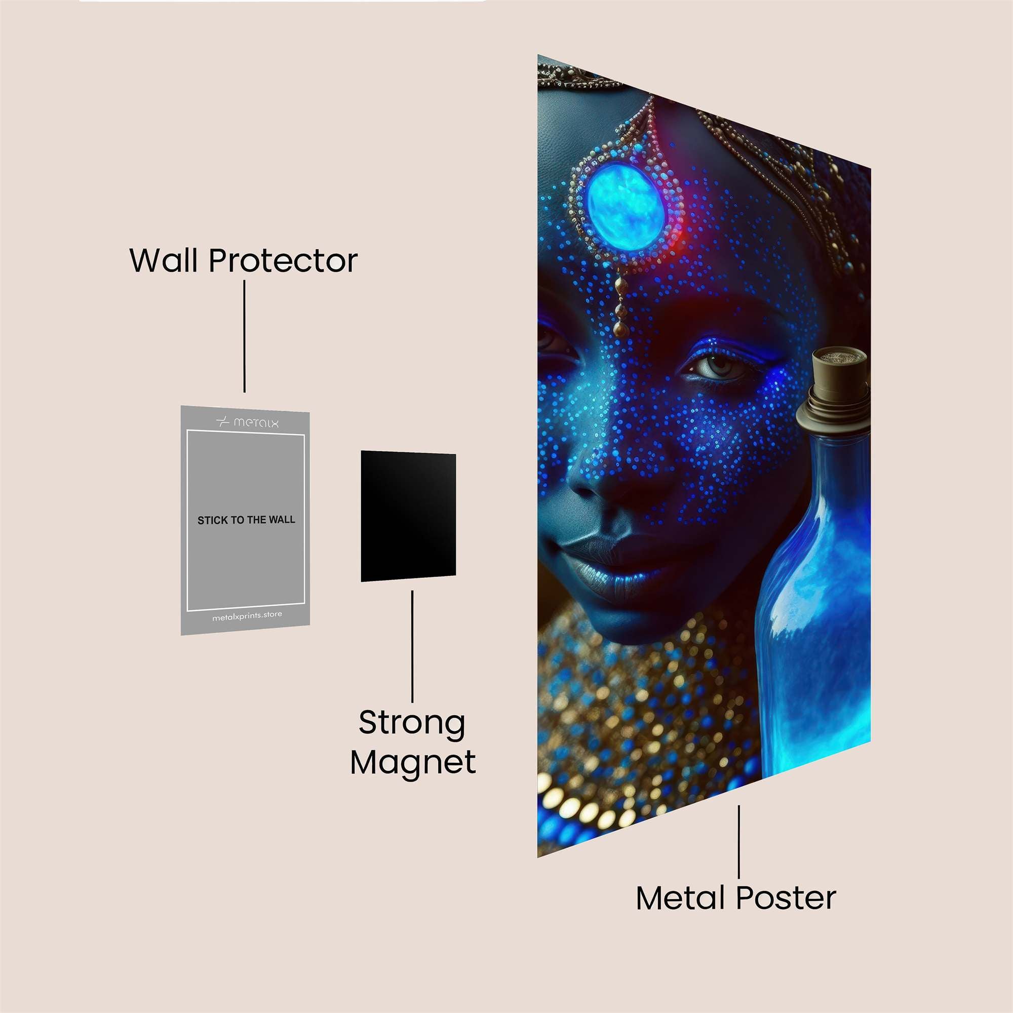 Mystic Glow Safe Wall Magnetic / M