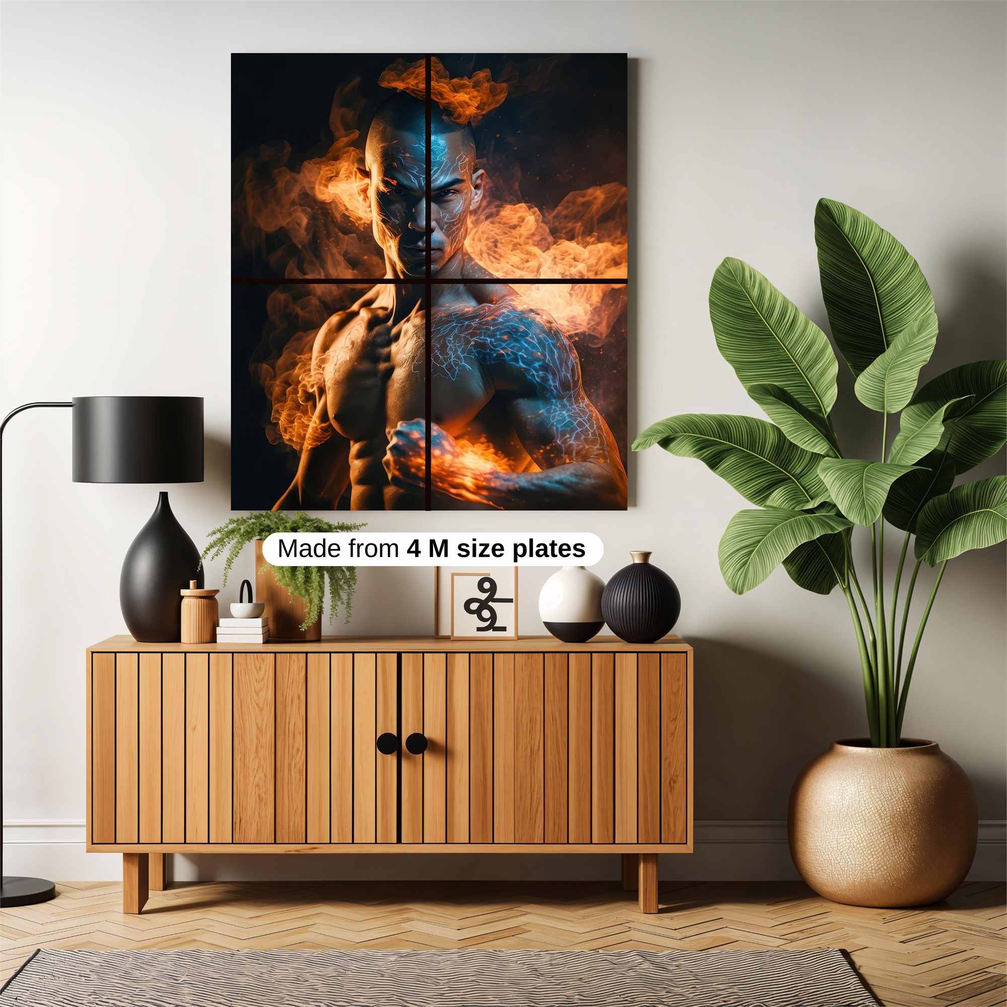 Flame Warrior Safe Wall Magnetic / M