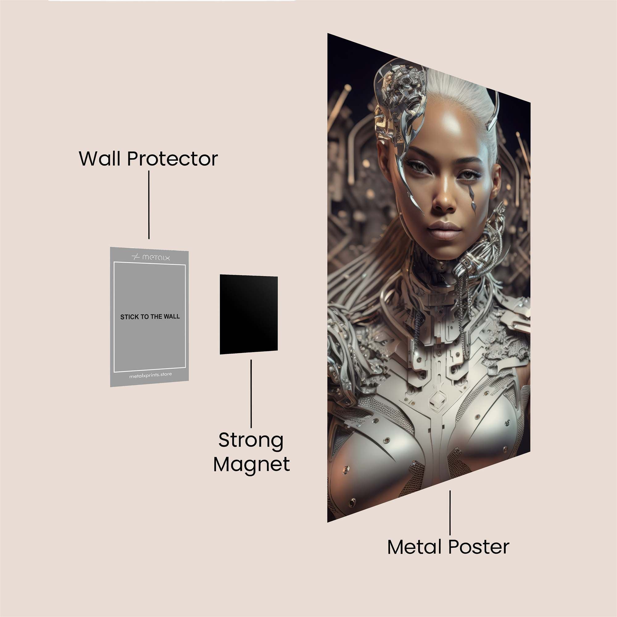 Cyber Goddess Safe Wall Magnetic / M