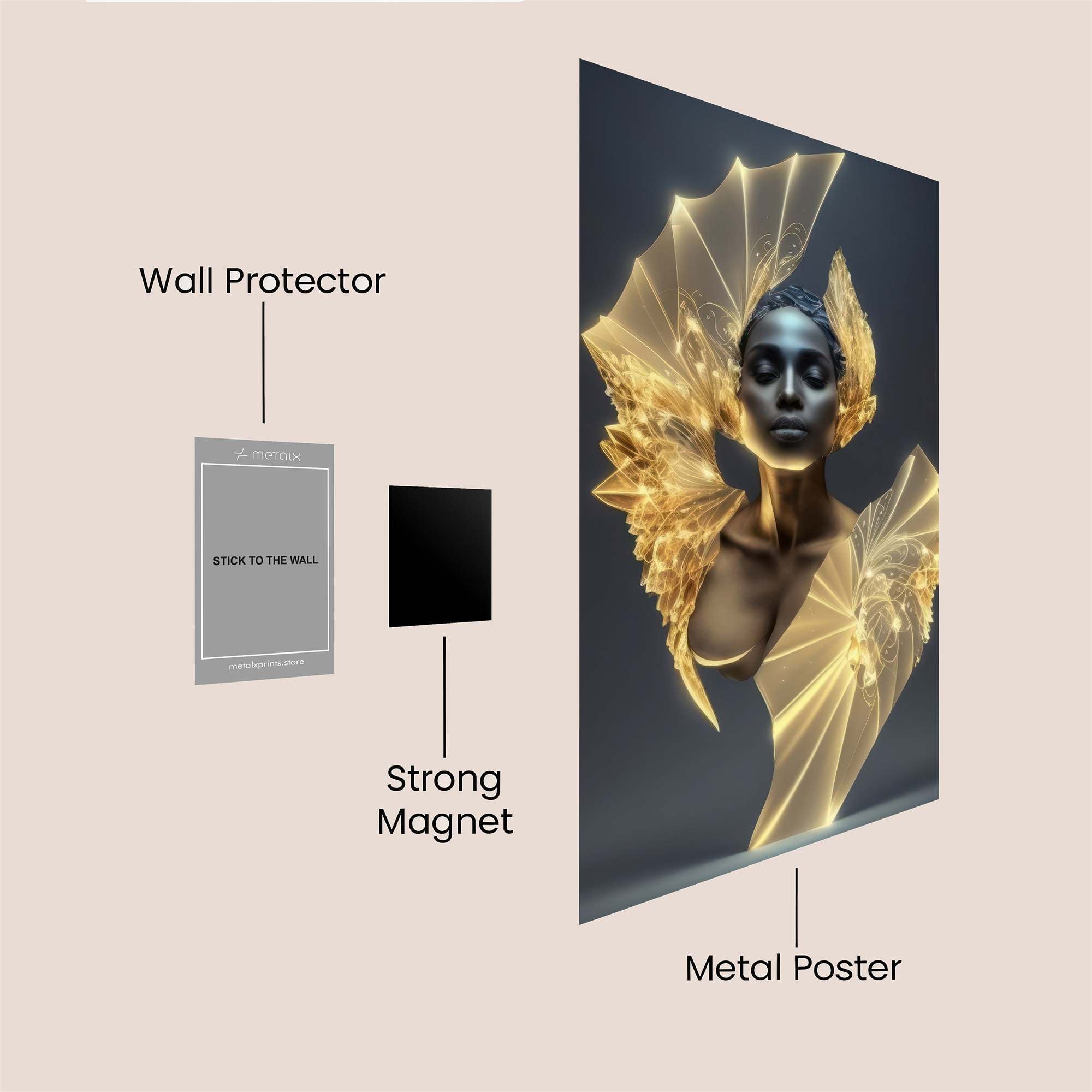 Golden Radiance Safe Wall Magnetic / M