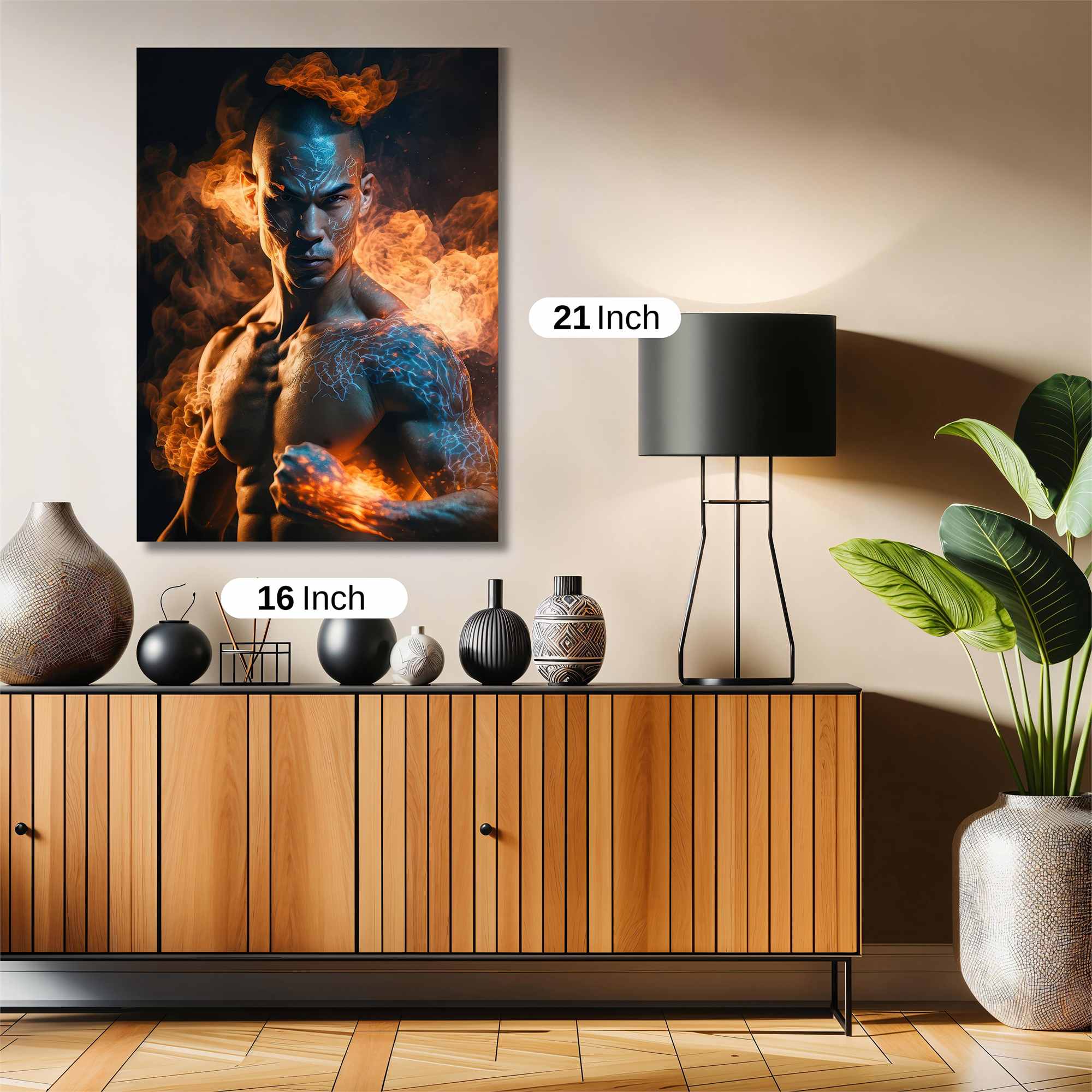 Flame Warrior Safe Wall Magnetic / M