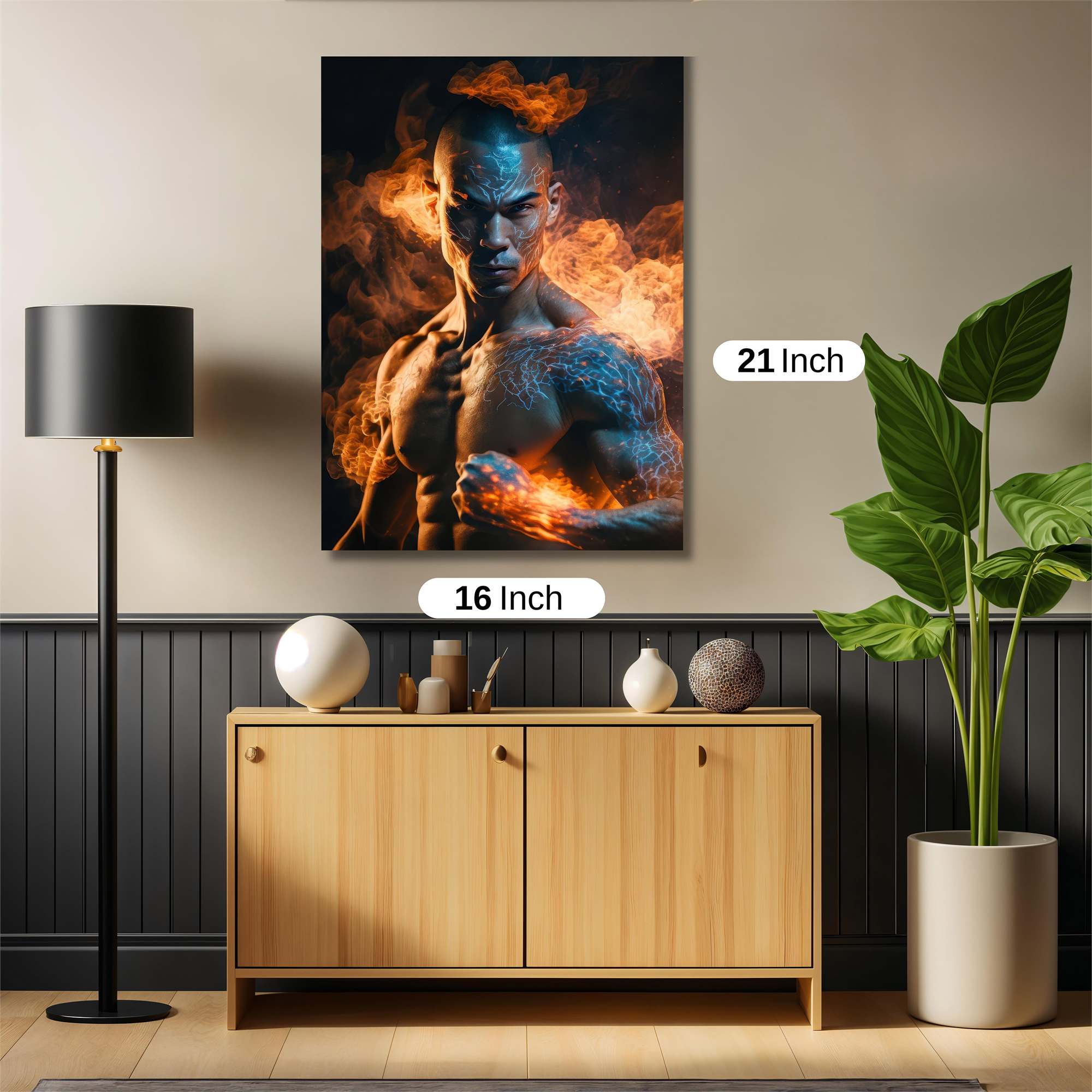 Flame Warrior Safe Wall Magnetic / M