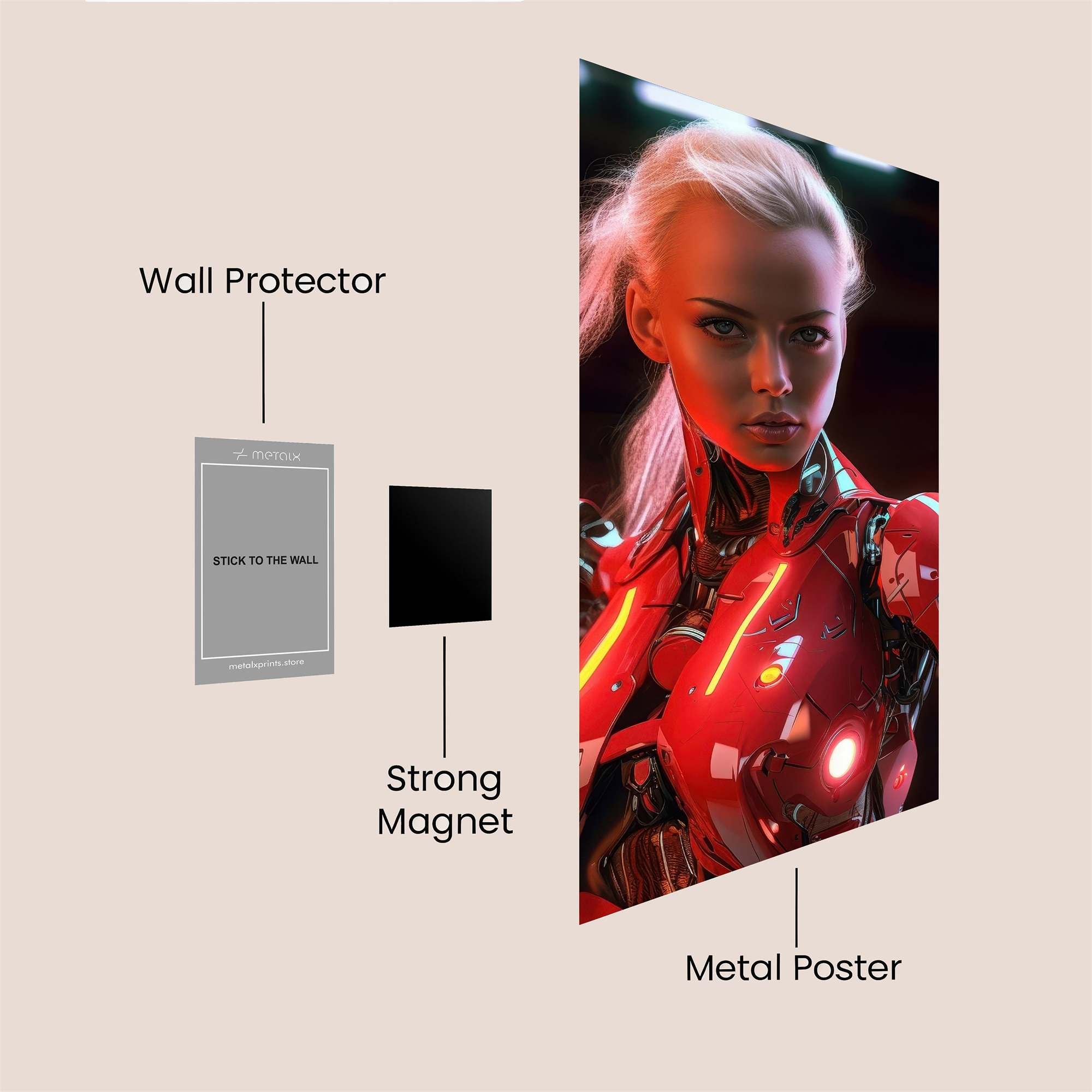 Cyber Enigma Safe Wall Magnetic / M