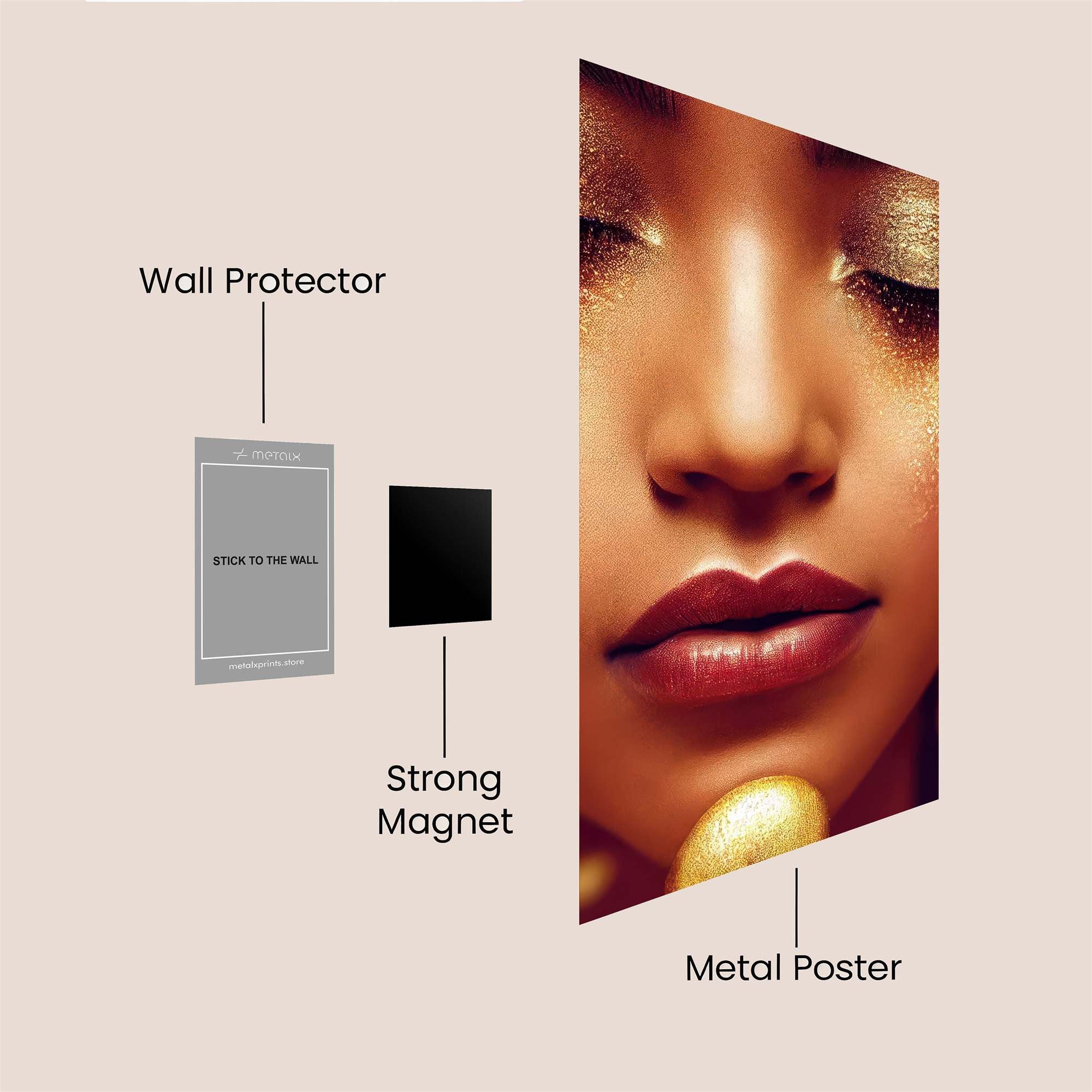 Golden Radiance Safe Wall Magnetic / M