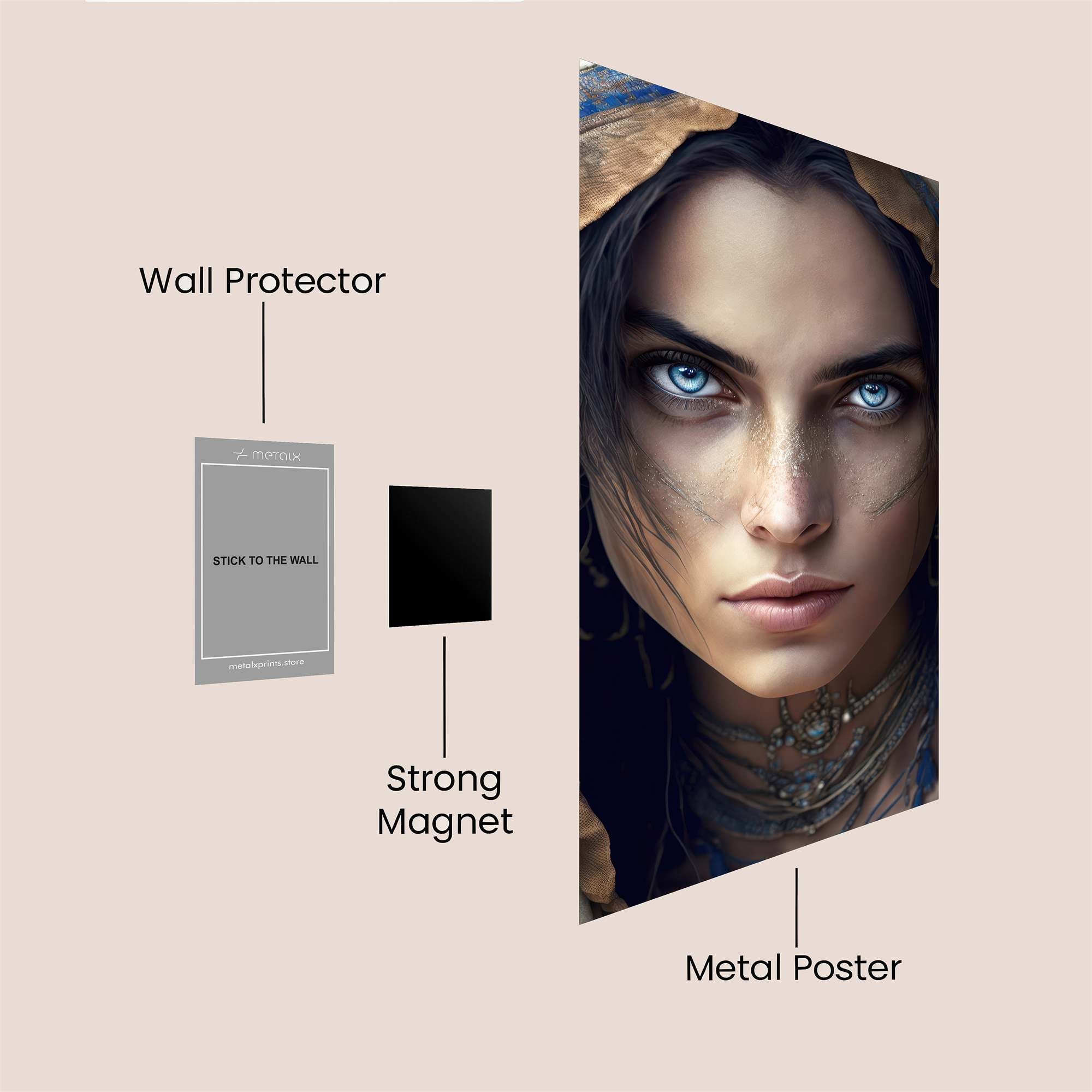 Mystic Veil Safe Wall Magnetic / M