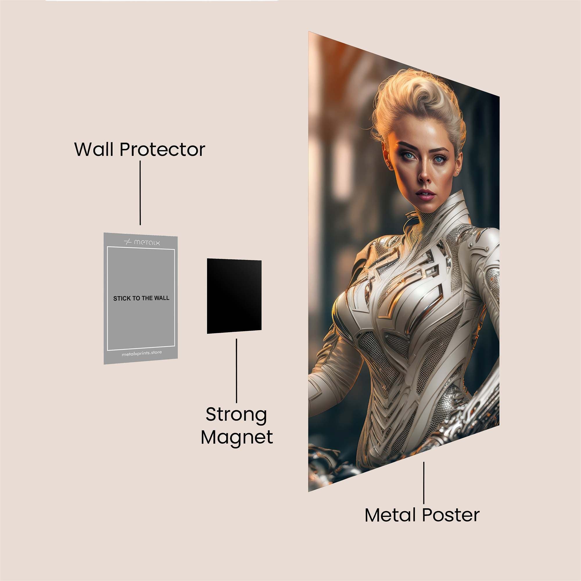 Cyberpunk Vibrance Safe Wall Magnetic / M