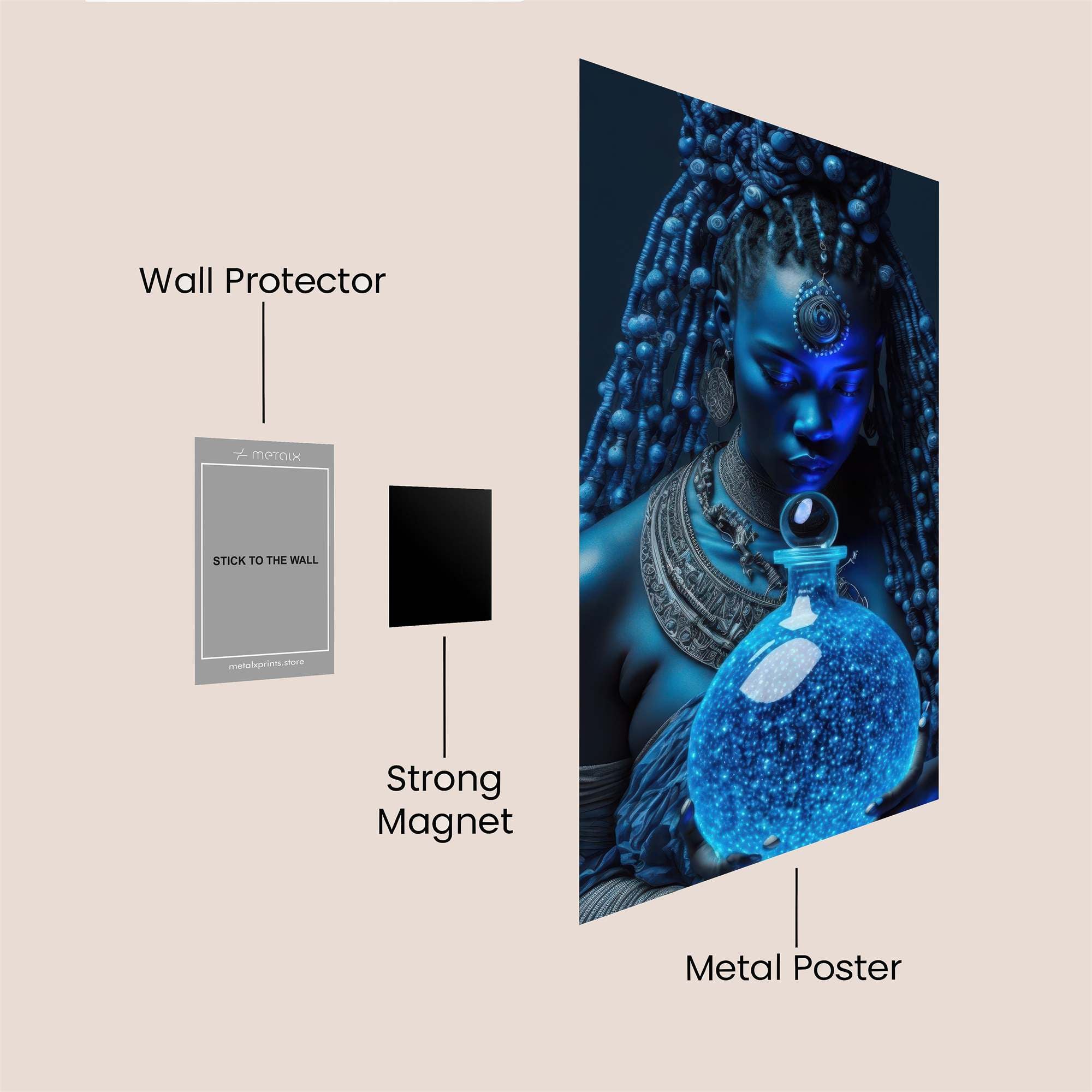 Mystic Glow Safe Wall Magnetic / M