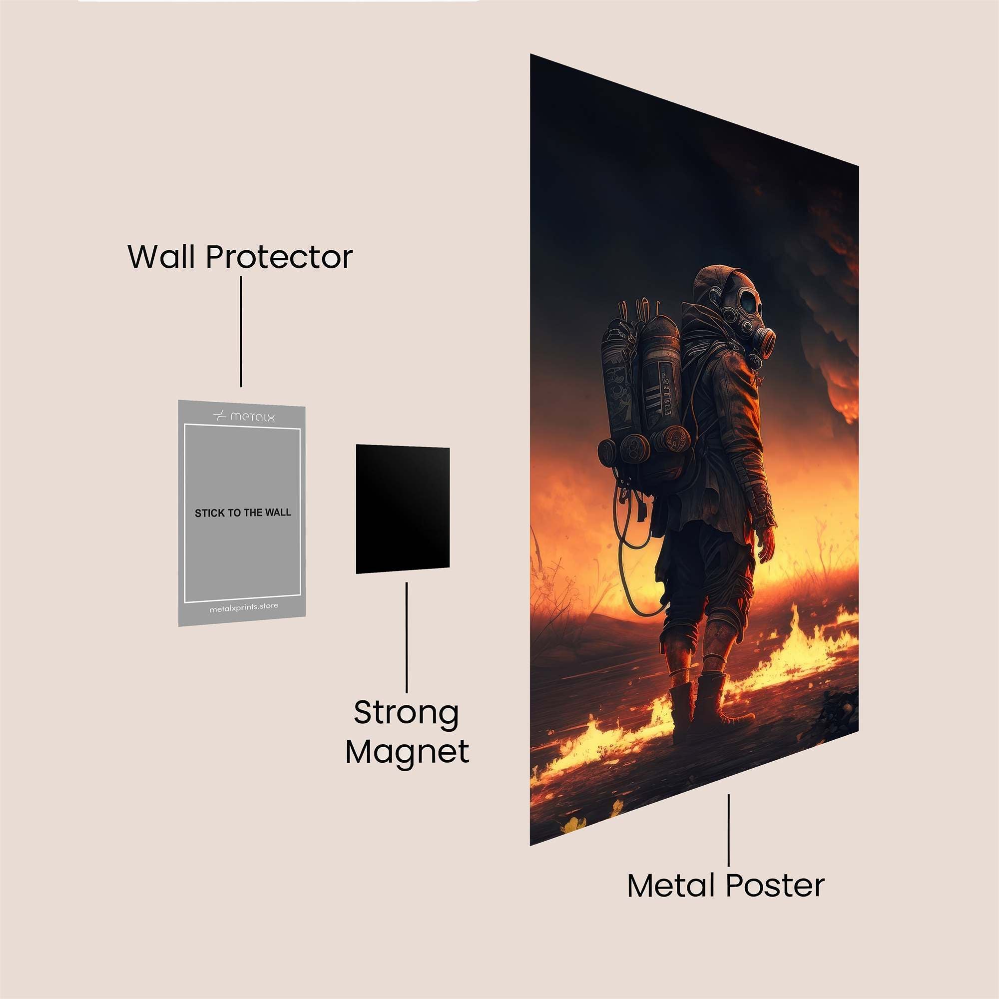 Apocalyptic Explorer Safe Wall Magnetic / M