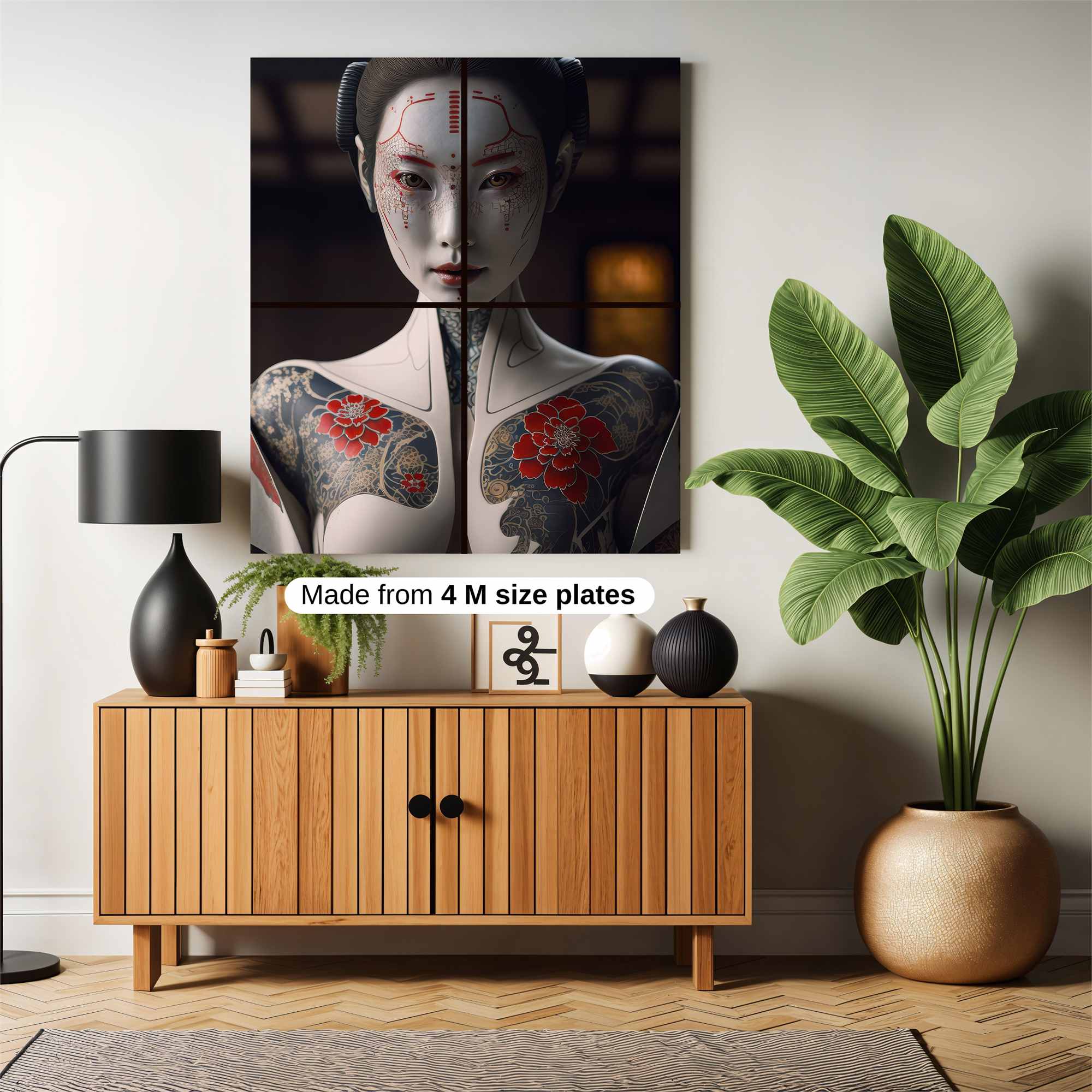 Geisha Futuristic Safe Wall Magnetic / M