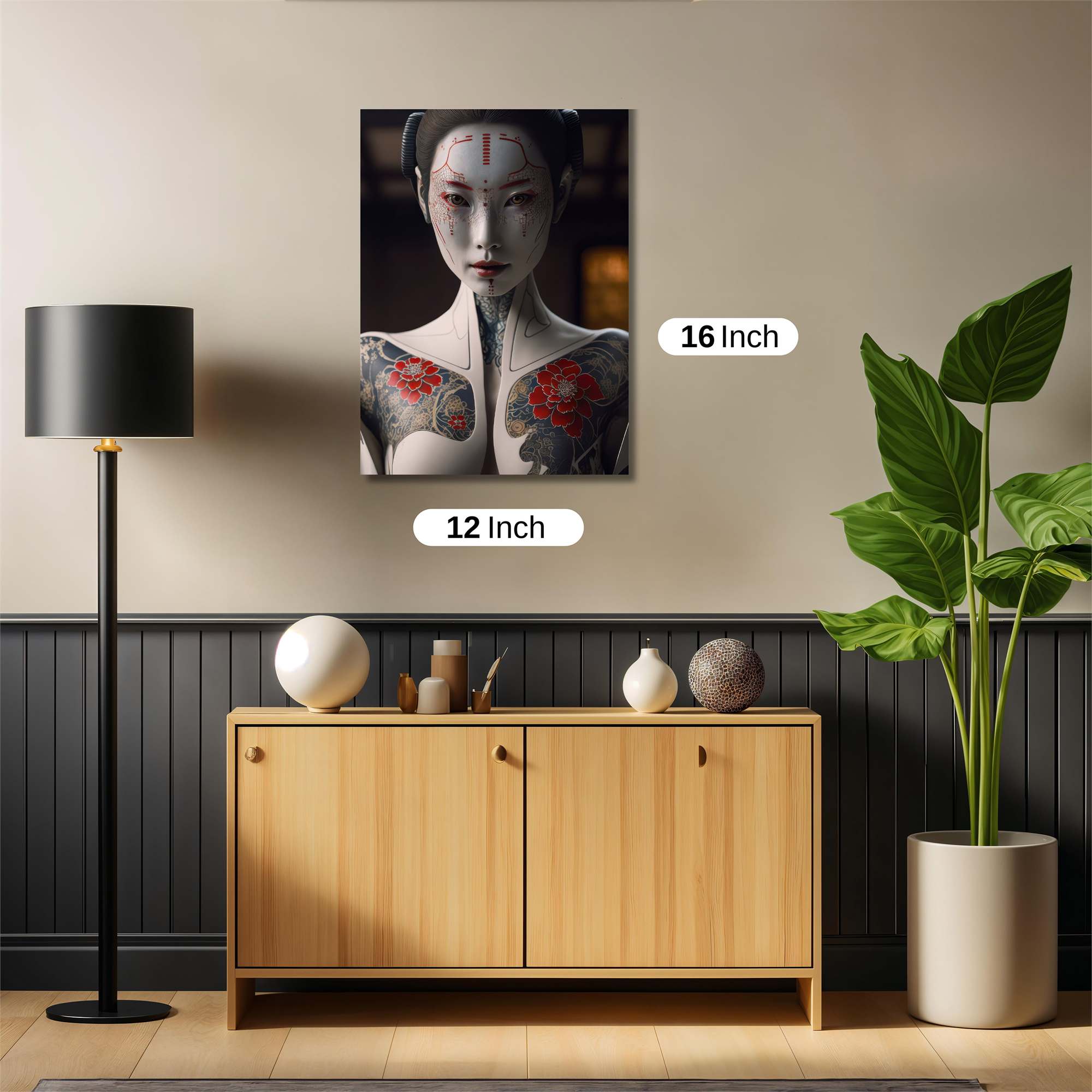 Geisha Futuristic Safe Wall Magnetic / M