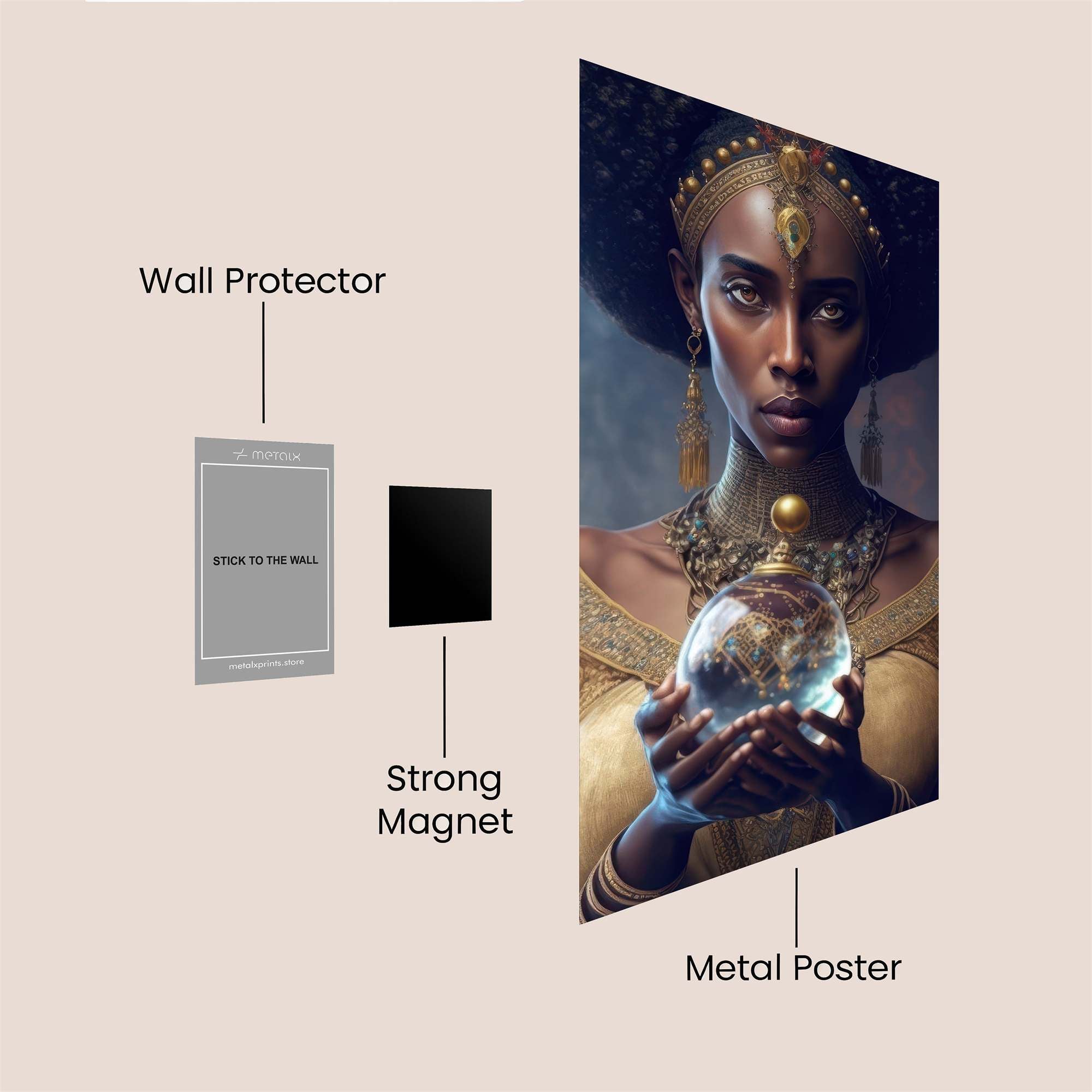 Queenly Enigma Safe Wall Magnetic / M