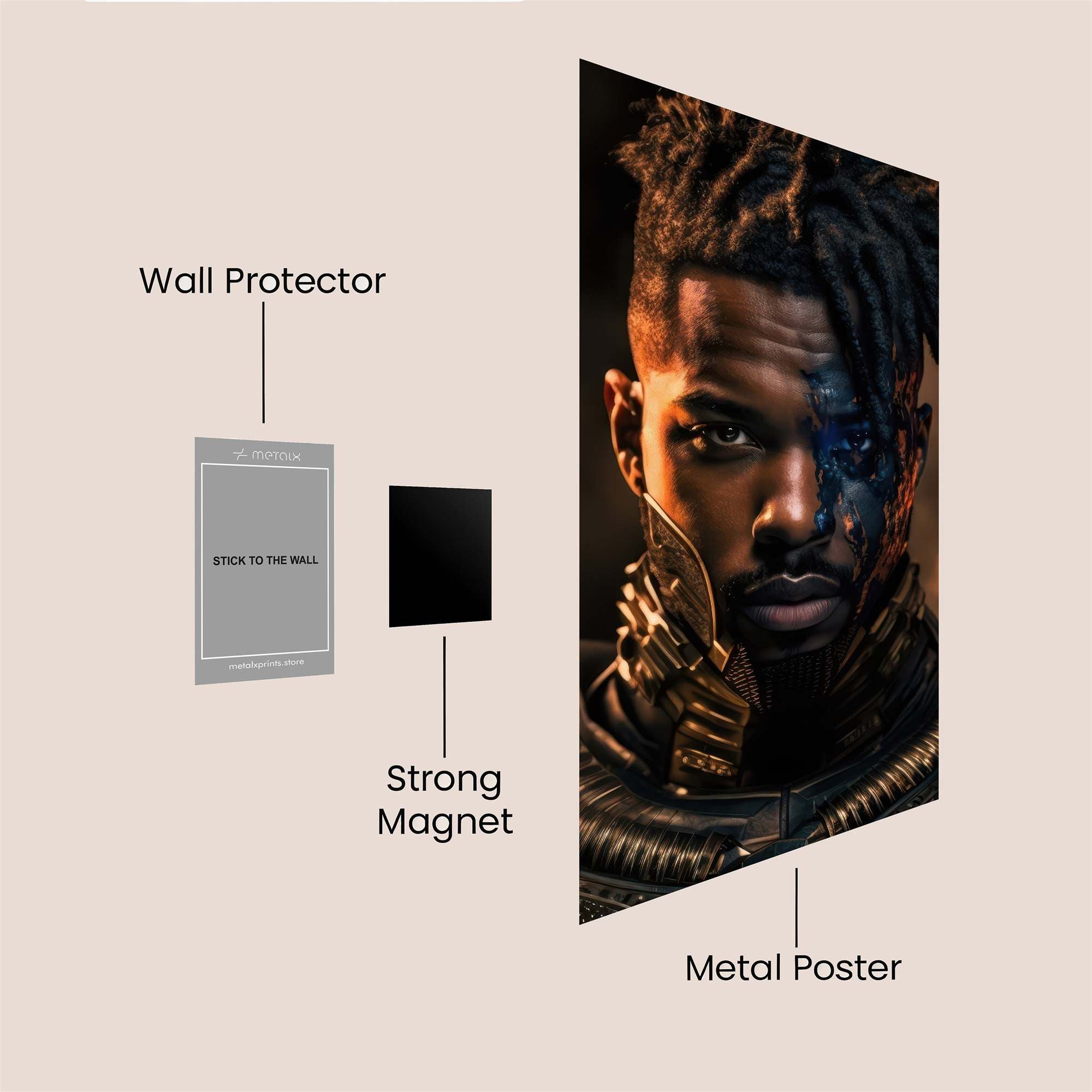 Killmonger Fierce Safe Wall Magnetic / M