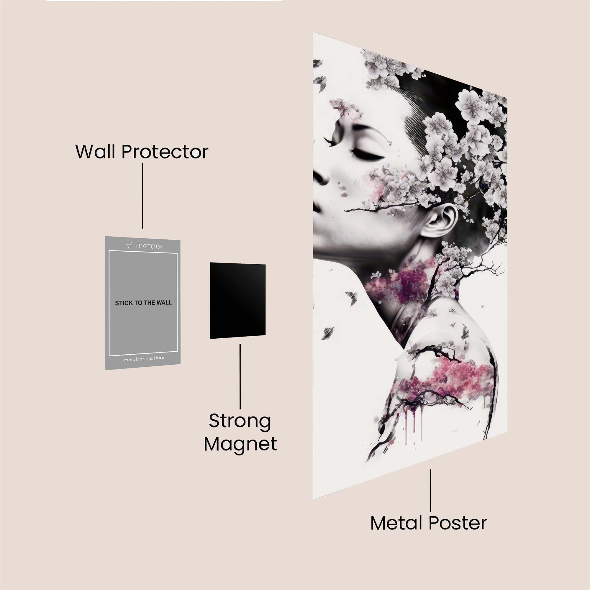 Blossom Serenity Safe Wall Magnetic / M