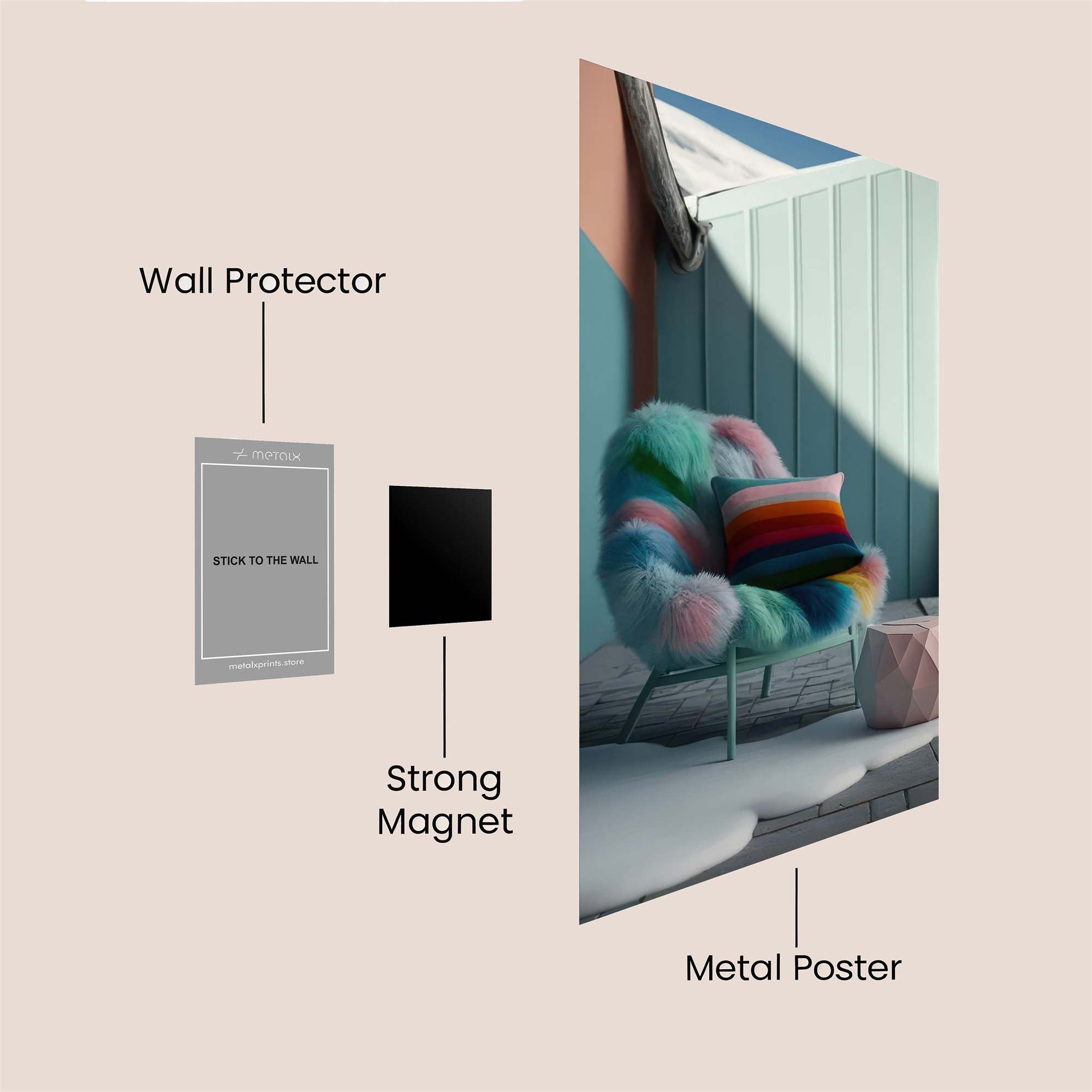 Cozy Whimsy Safe Wall Magnetic / M