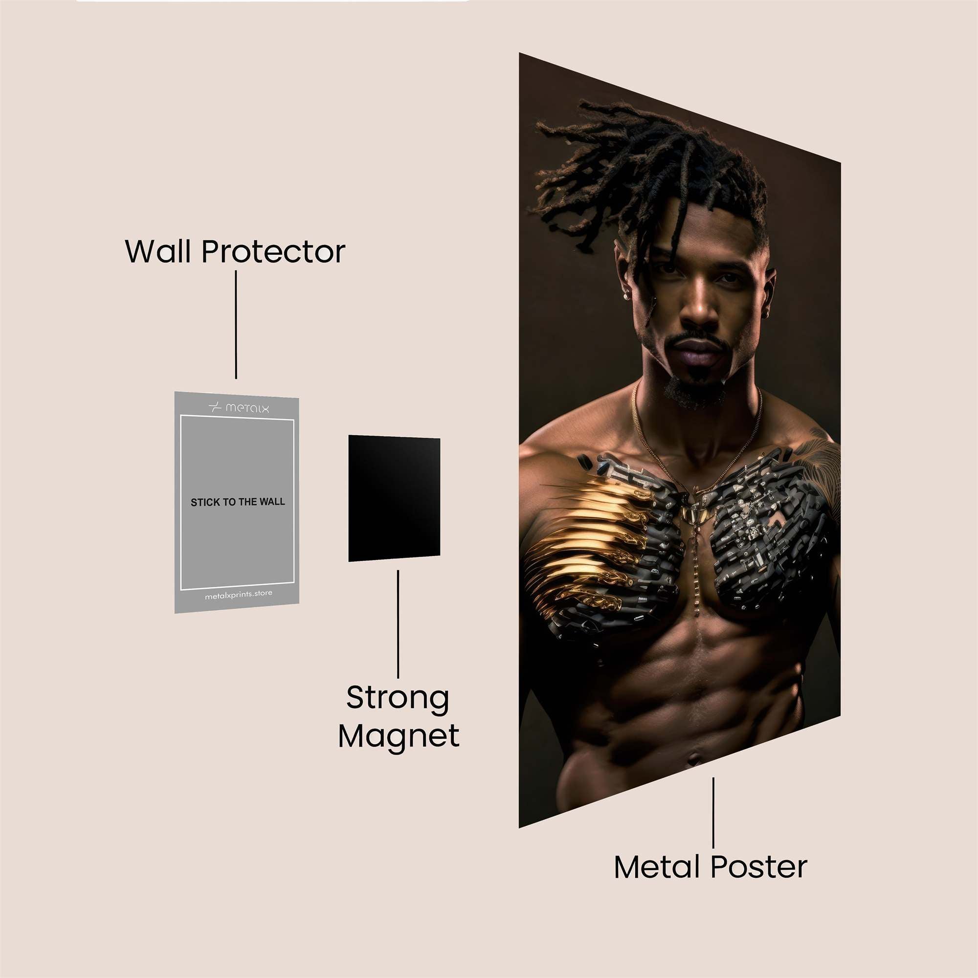Warrior Regal Safe Wall Magnetic / M