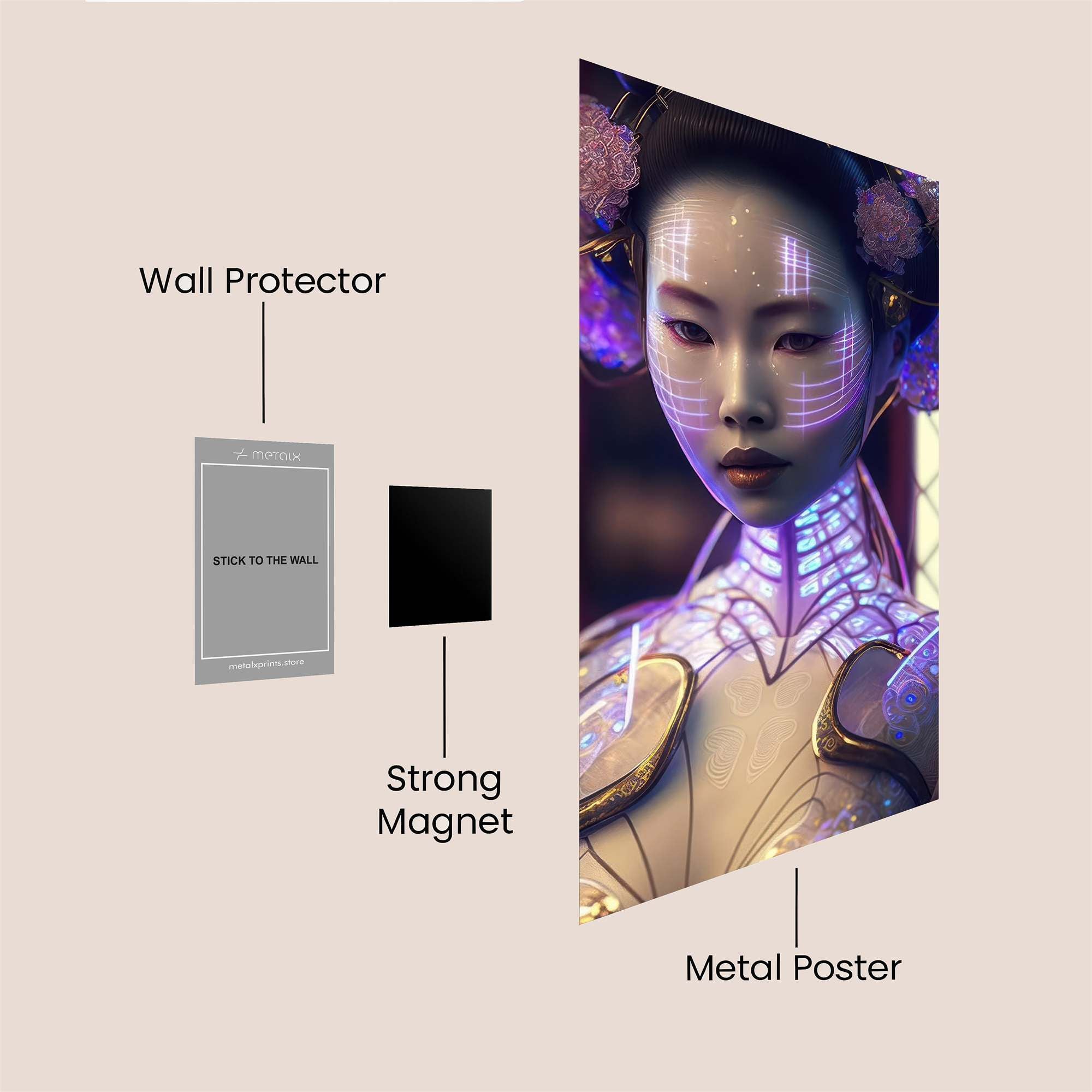 Geisha Glow Safe Wall Magnetic / M