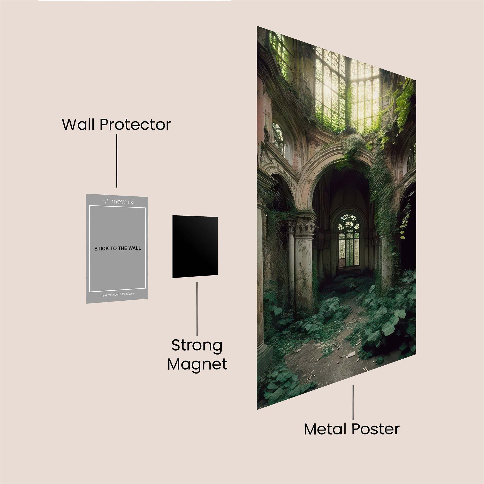 Chapel Reclaimed Safe Wall Magnetic / M