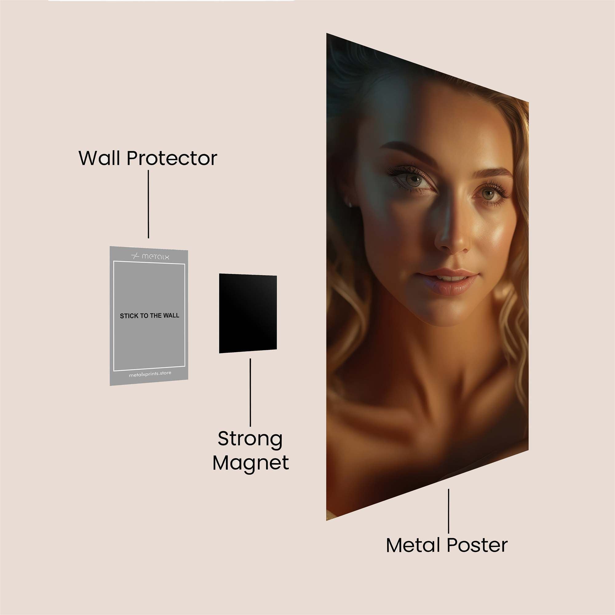 Warrior Serene Safe Wall Magnetic / M