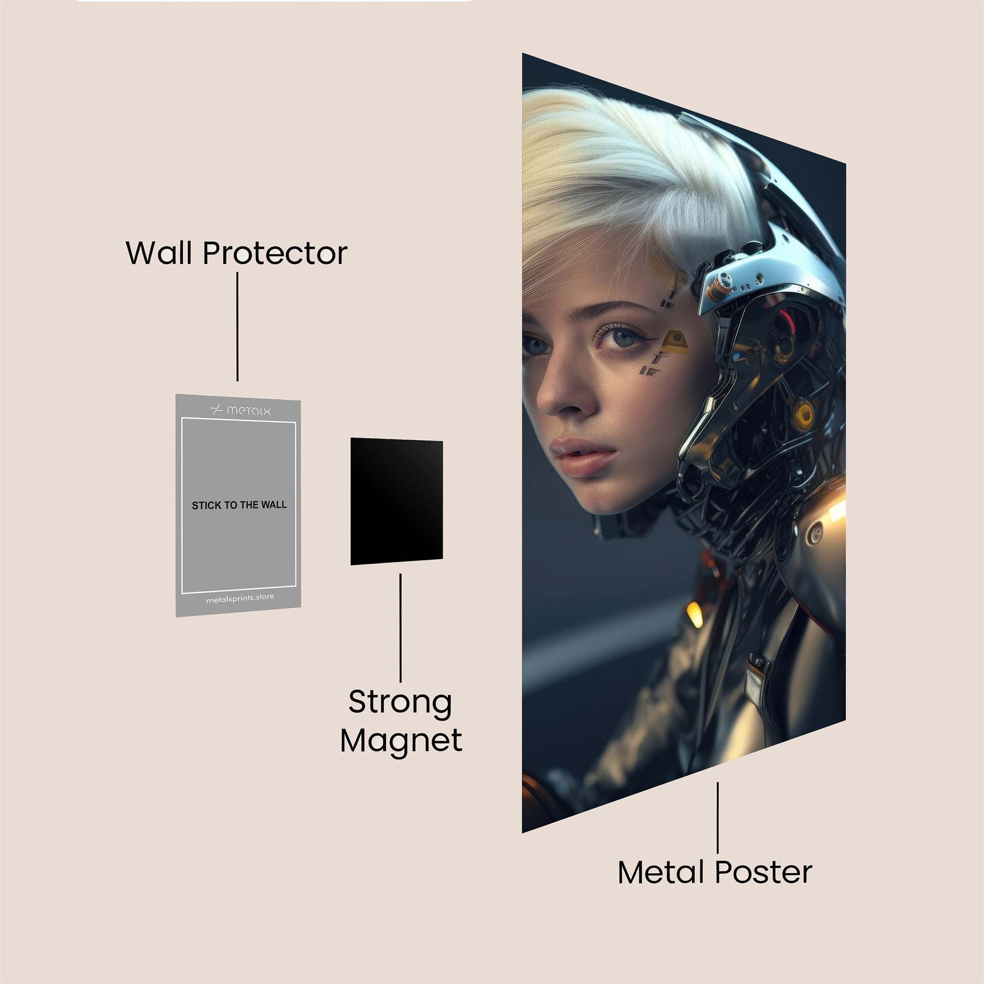 Cyber Serenity Safe Wall Magnetic / M