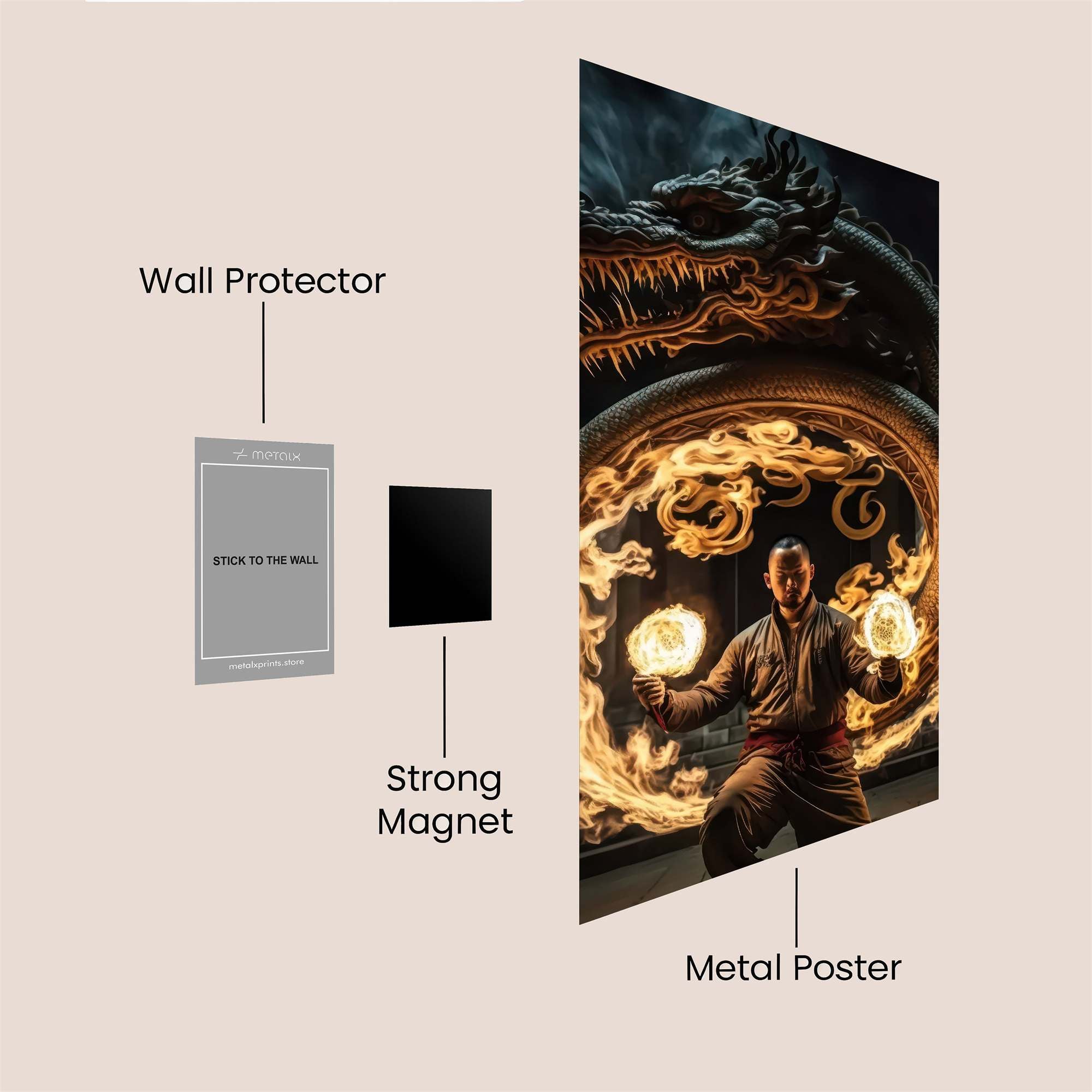 Dragon Enchantment Safe Wall Magnetic / M