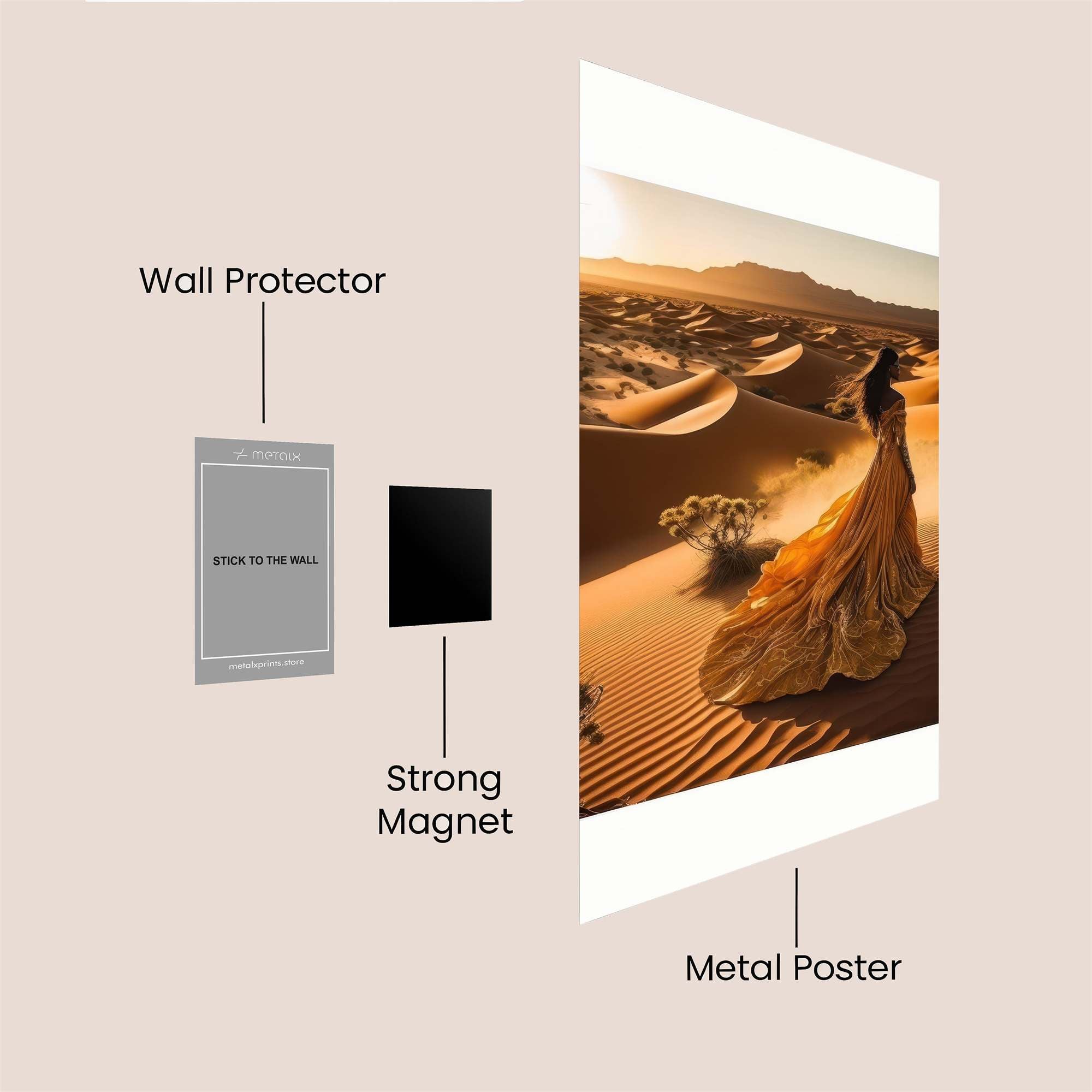 Desert Elegance Safe Wall Magnetic / M