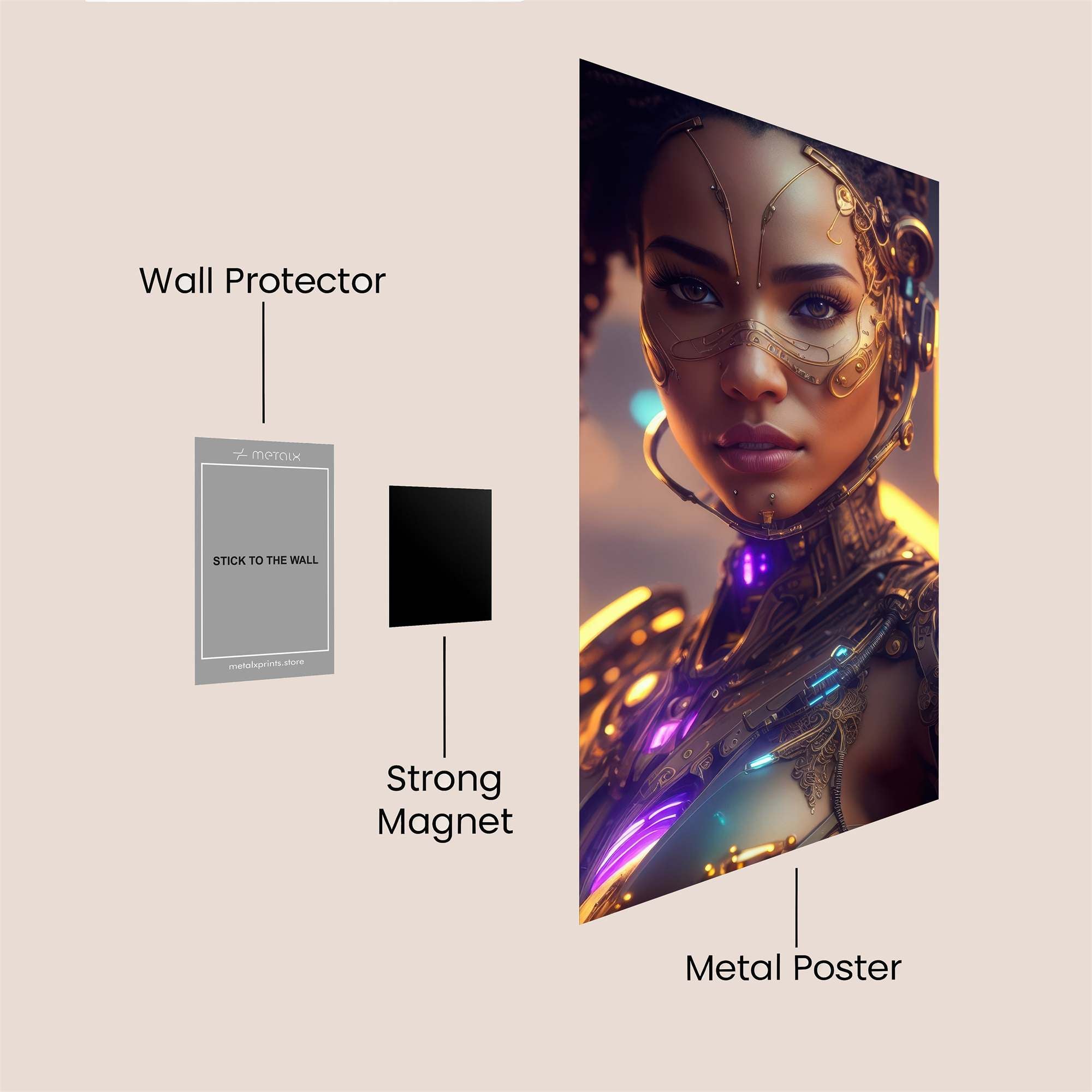 Cyber Enigma Safe Wall Magnetic / M