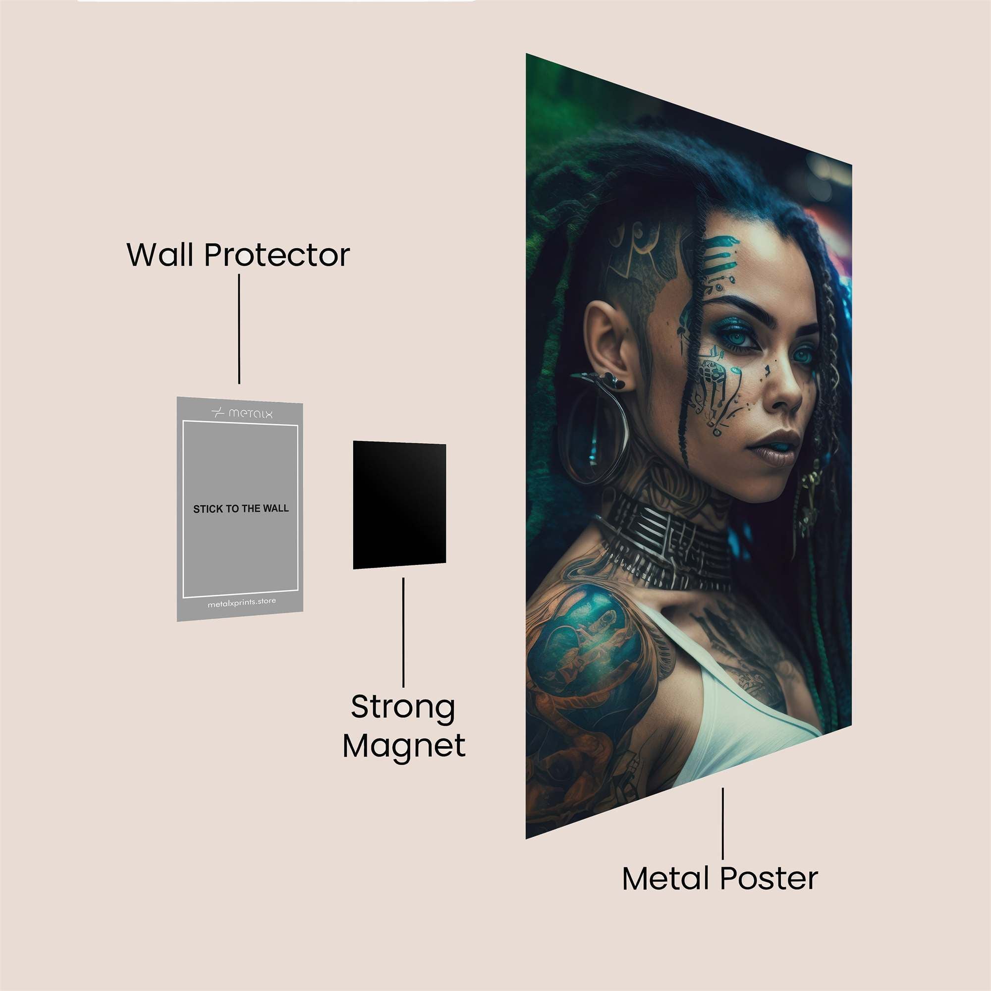 Cyber Enchantress Safe Wall Magnetic / M