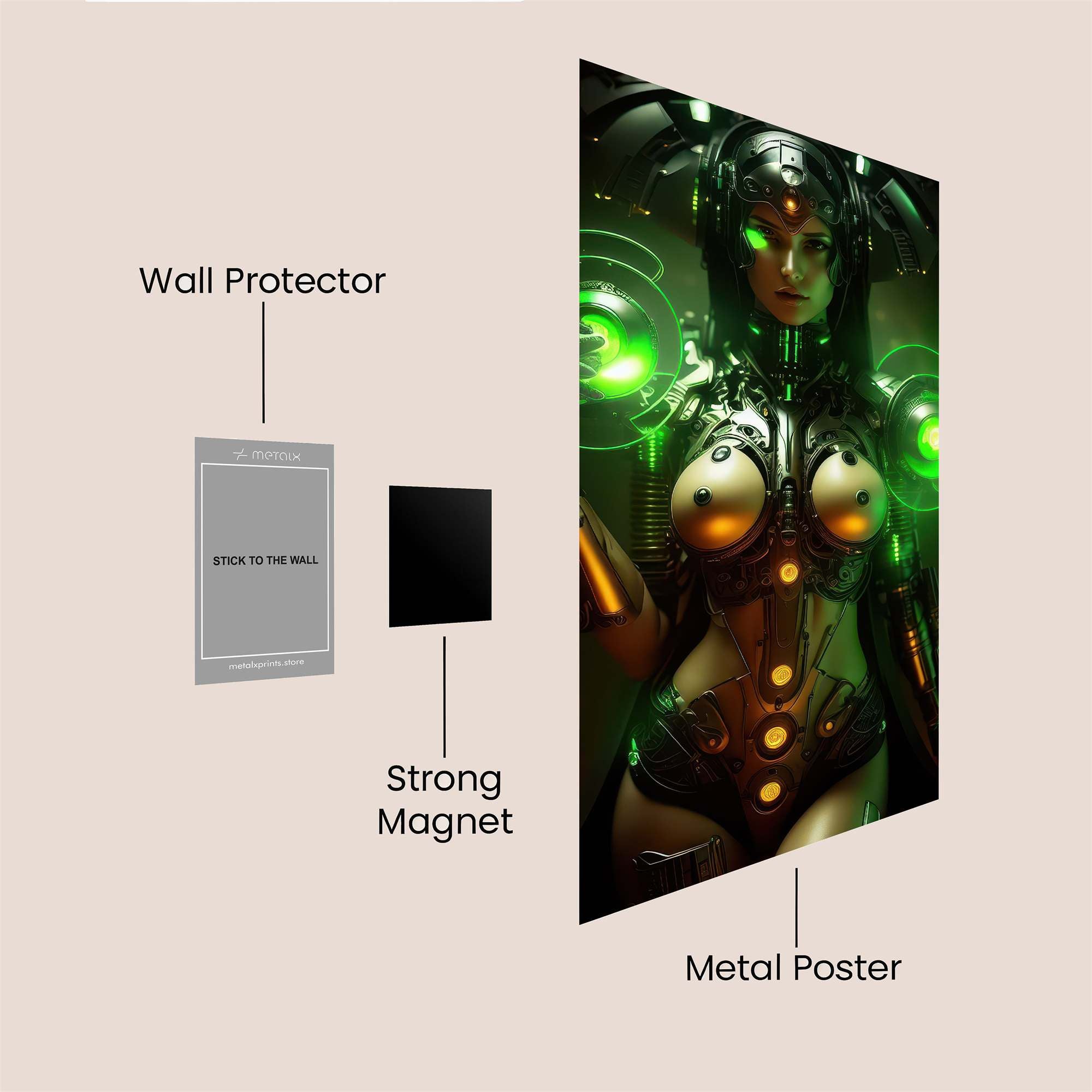 Cyber Enigma Safe Wall Magnetic / M