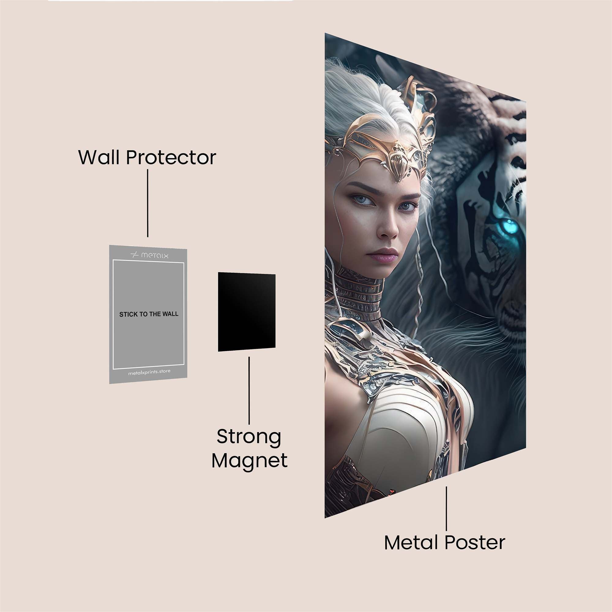 Statue Serenity Safe Wall Magnetic / M